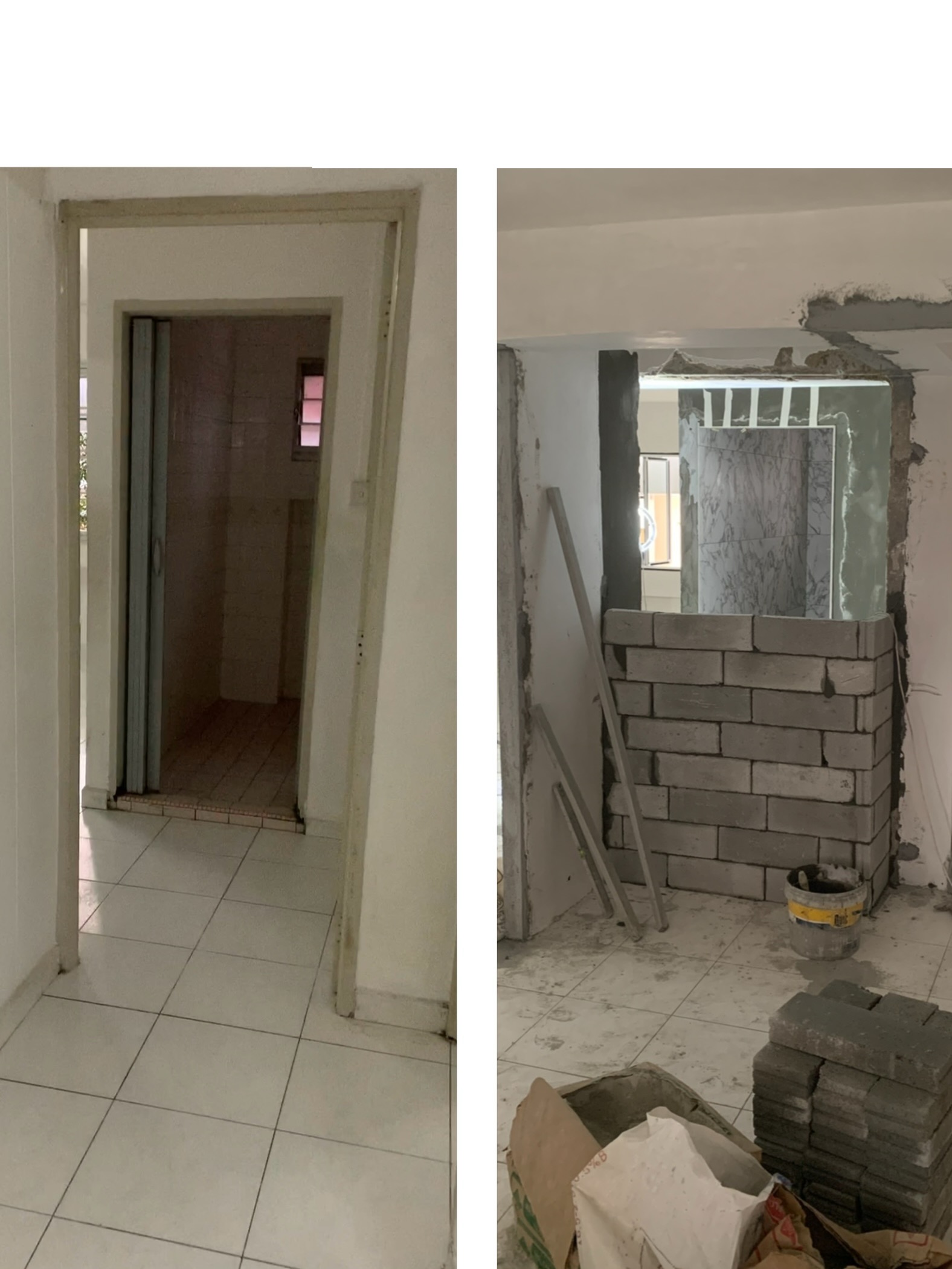 Vanity Reveal - Marble and Mirrors