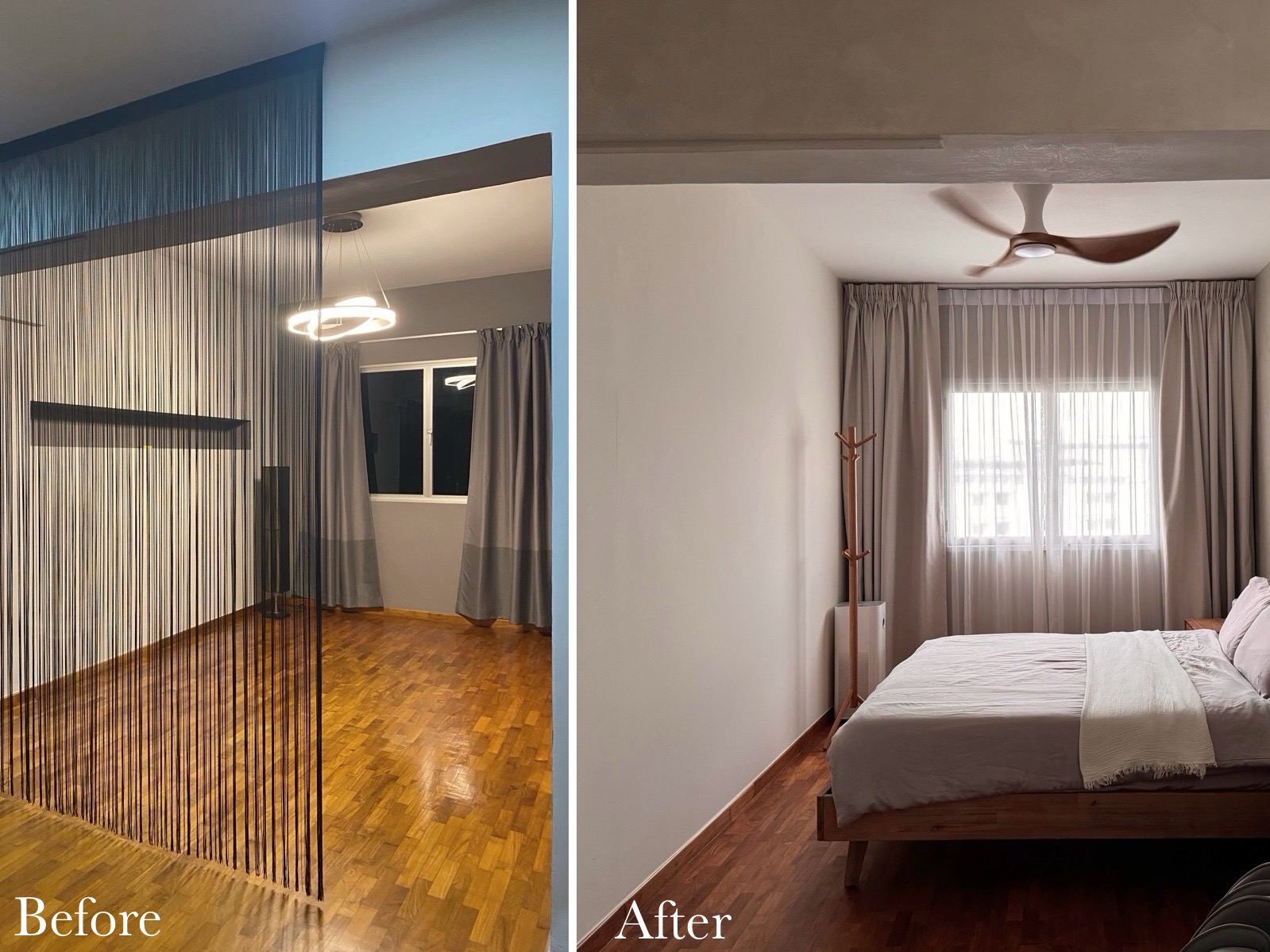 5-room HDB Resale Before-After: From Monotone to Light and Airy