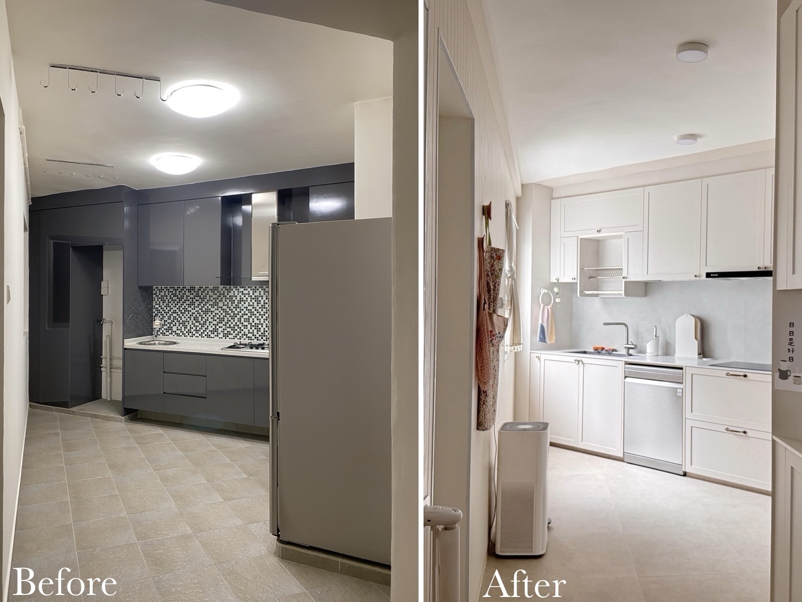 5-room HDB Resale Before-After: From Monotone to Light and Airy