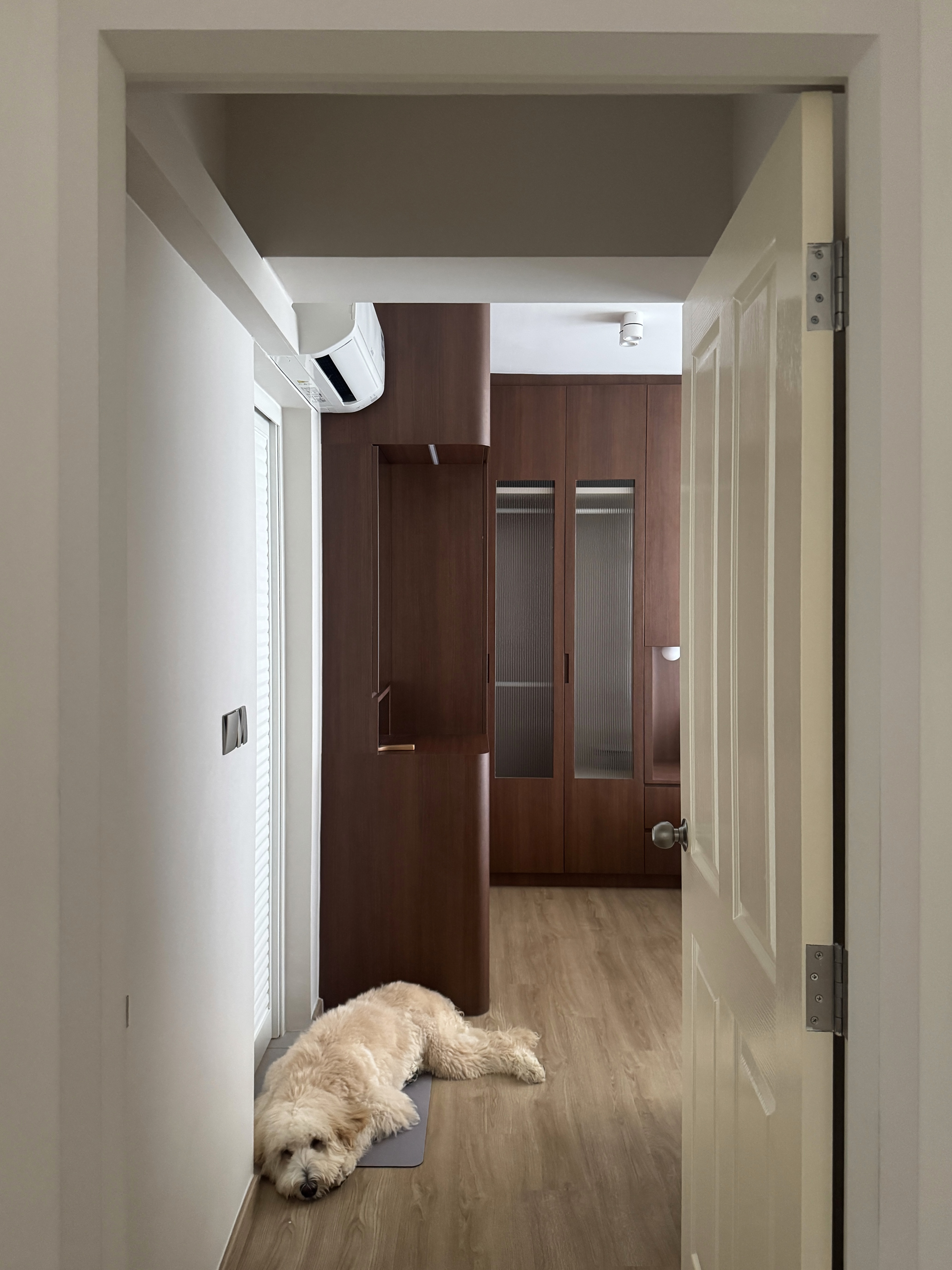 Carving Out a Vanity Space in Our Wardrobe