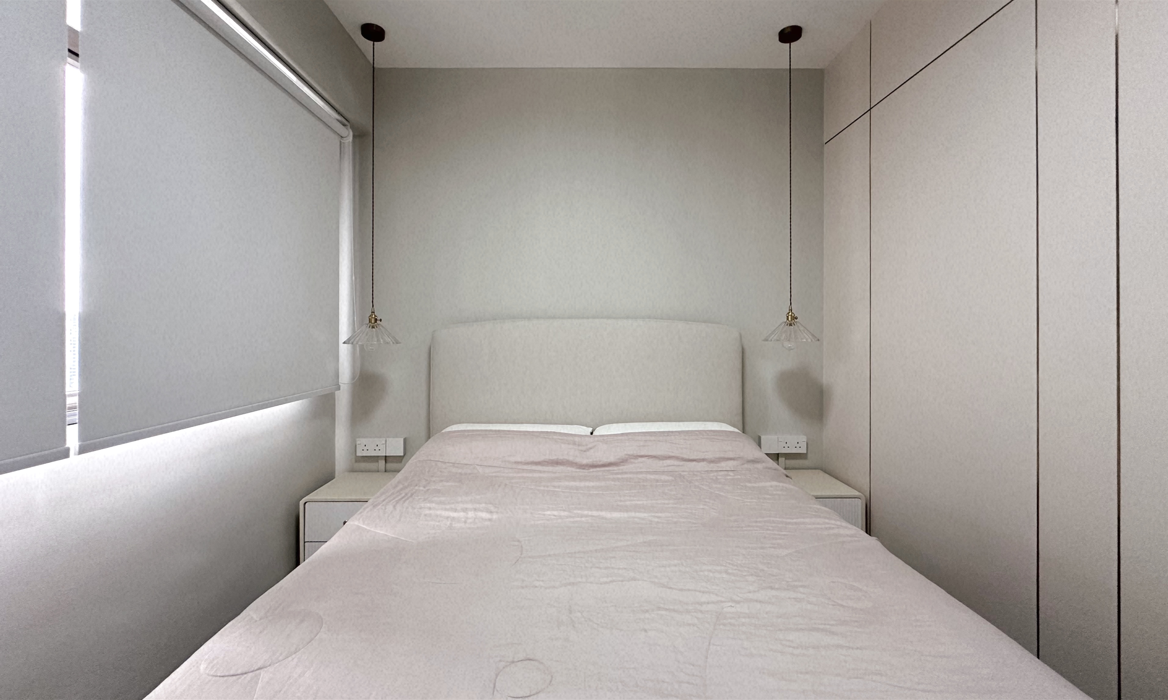 Our Bedroom: Houses A One-Door Walk-in Wardrobe With No Hacking!