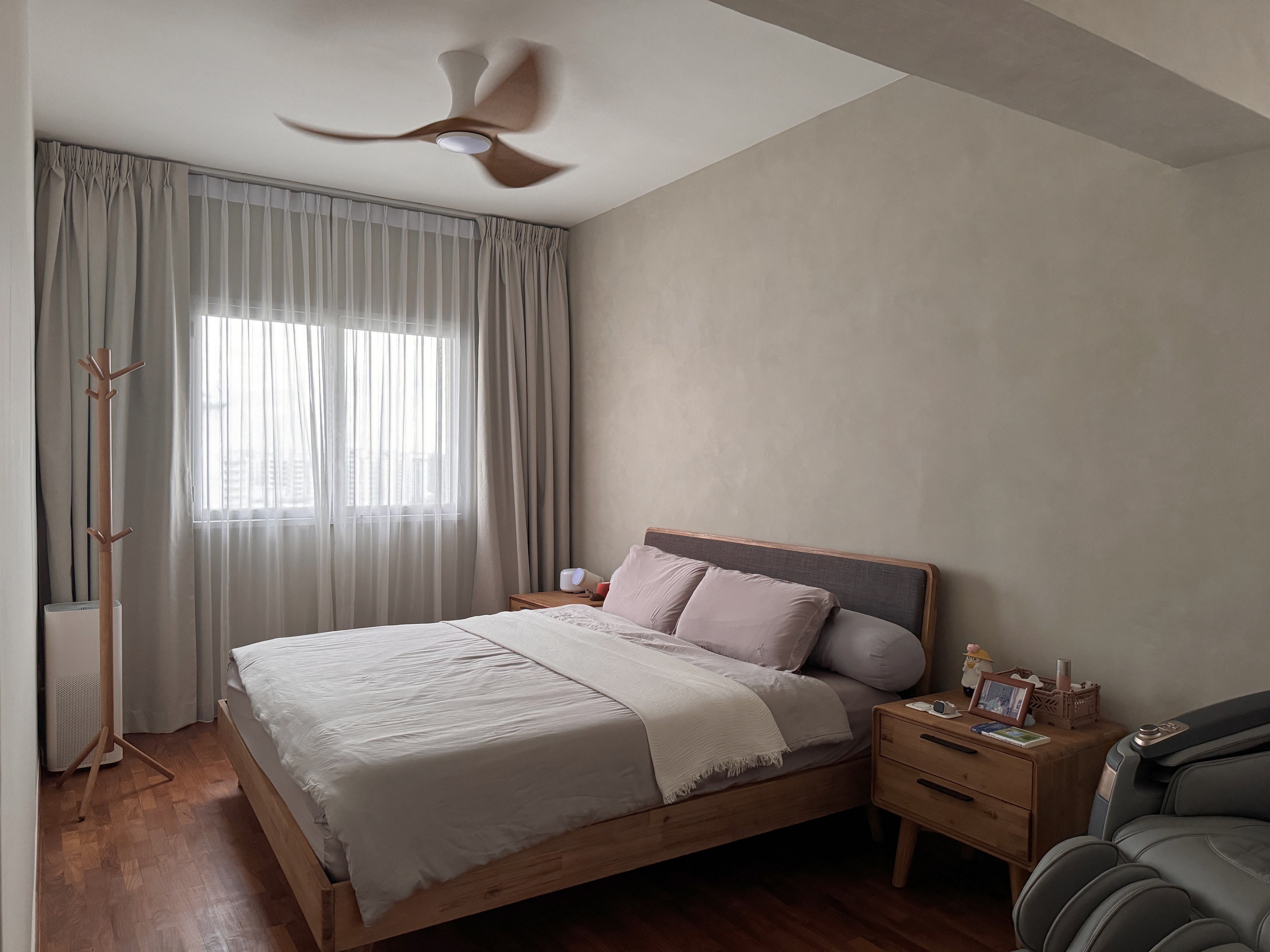 Our Limewash-effect Bedroom Using Textured Paint!