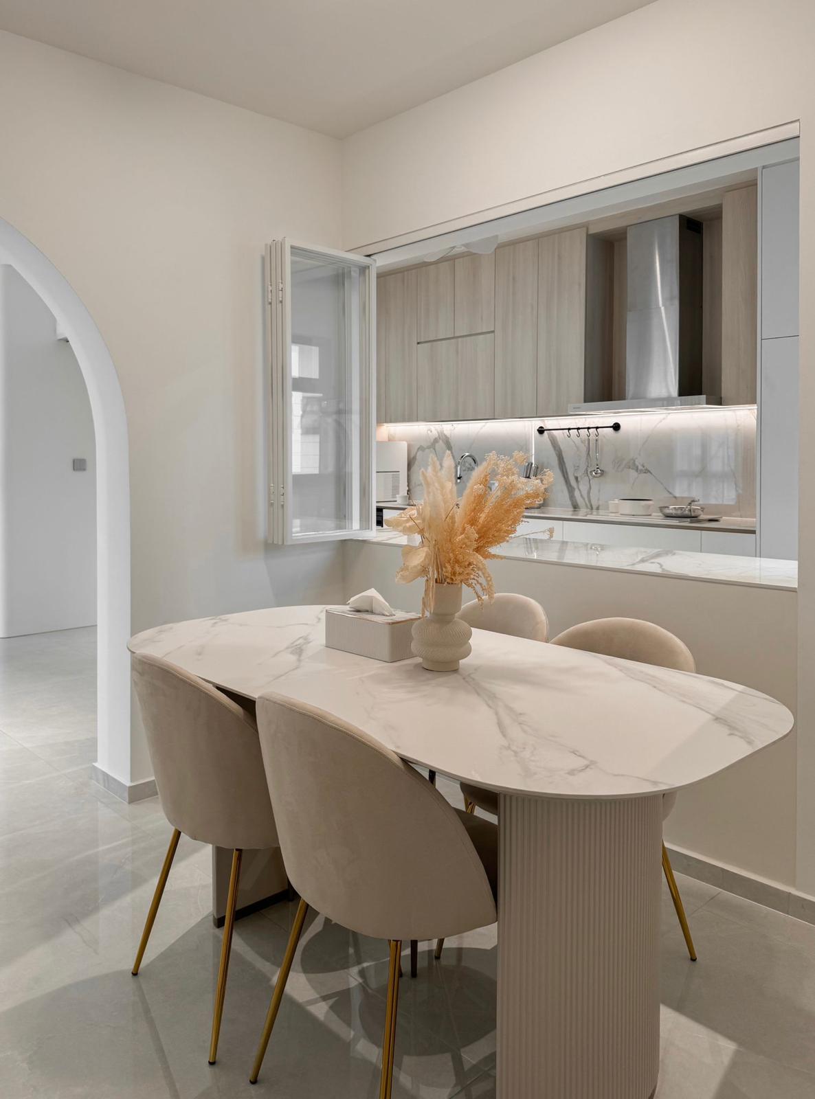 Before & After: Japandi Luxe Kitchen & Dining Area