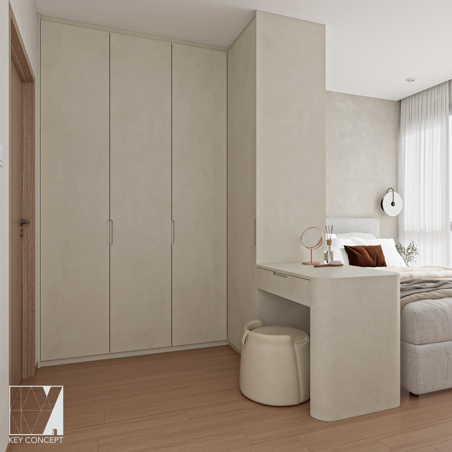 Minimalist-Comfort:-A-Restful-Bedroom-Space