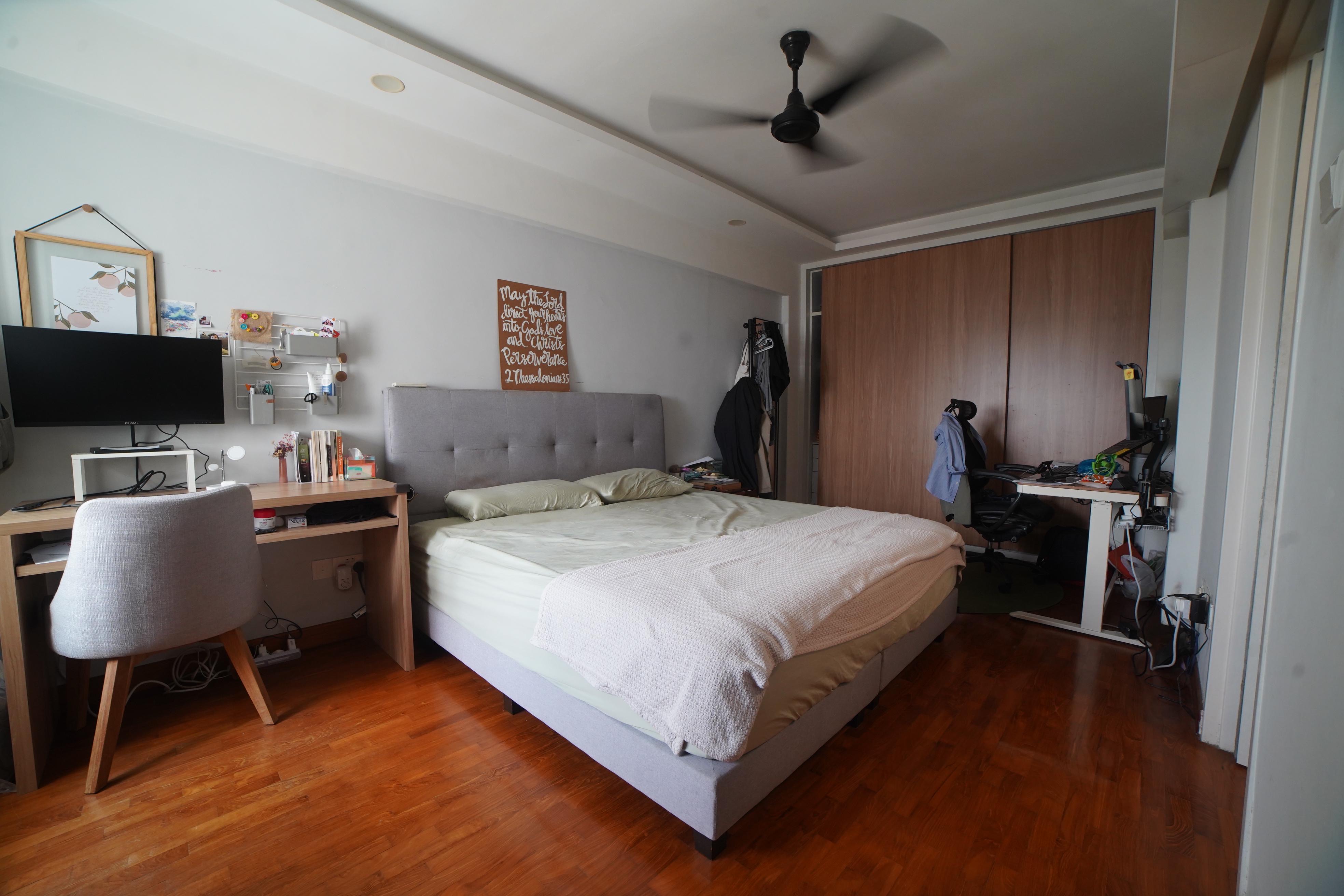 A Peek Inside Our 3.2m x 6.7m Master Bedroom and WFH Space