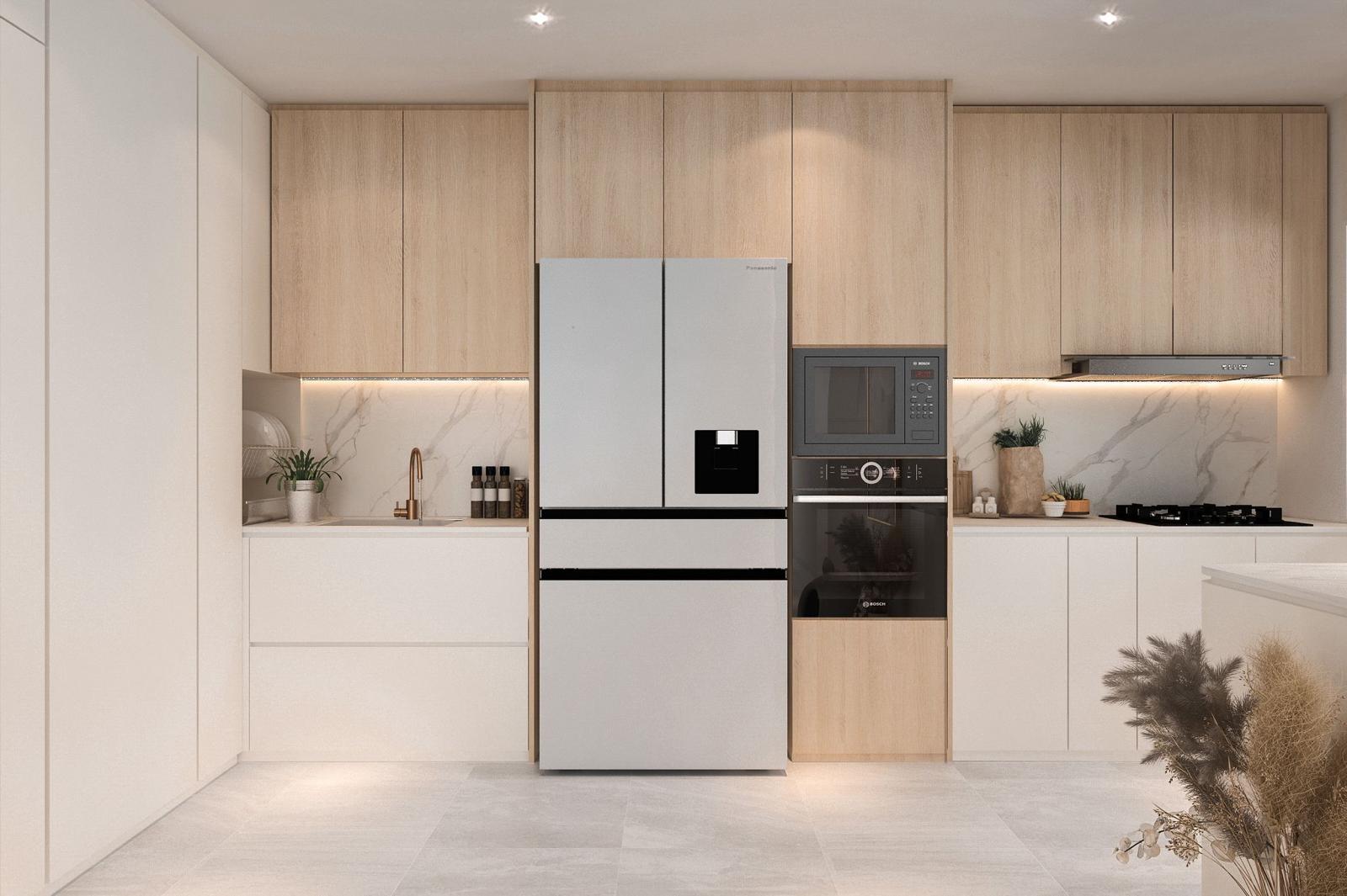 Renders vs reality: Japandi Luxe Living room, Kitchen & Dining