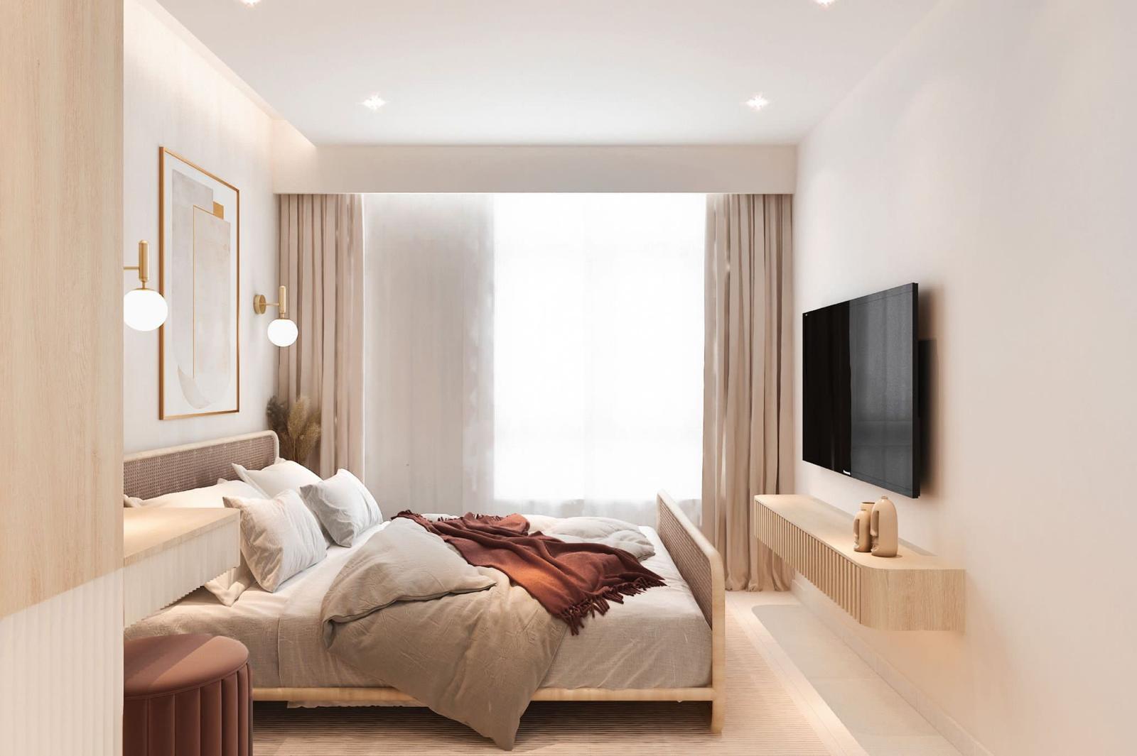 Renders vs reality: Japandi Luxe Master Bedroom & Bathrooms