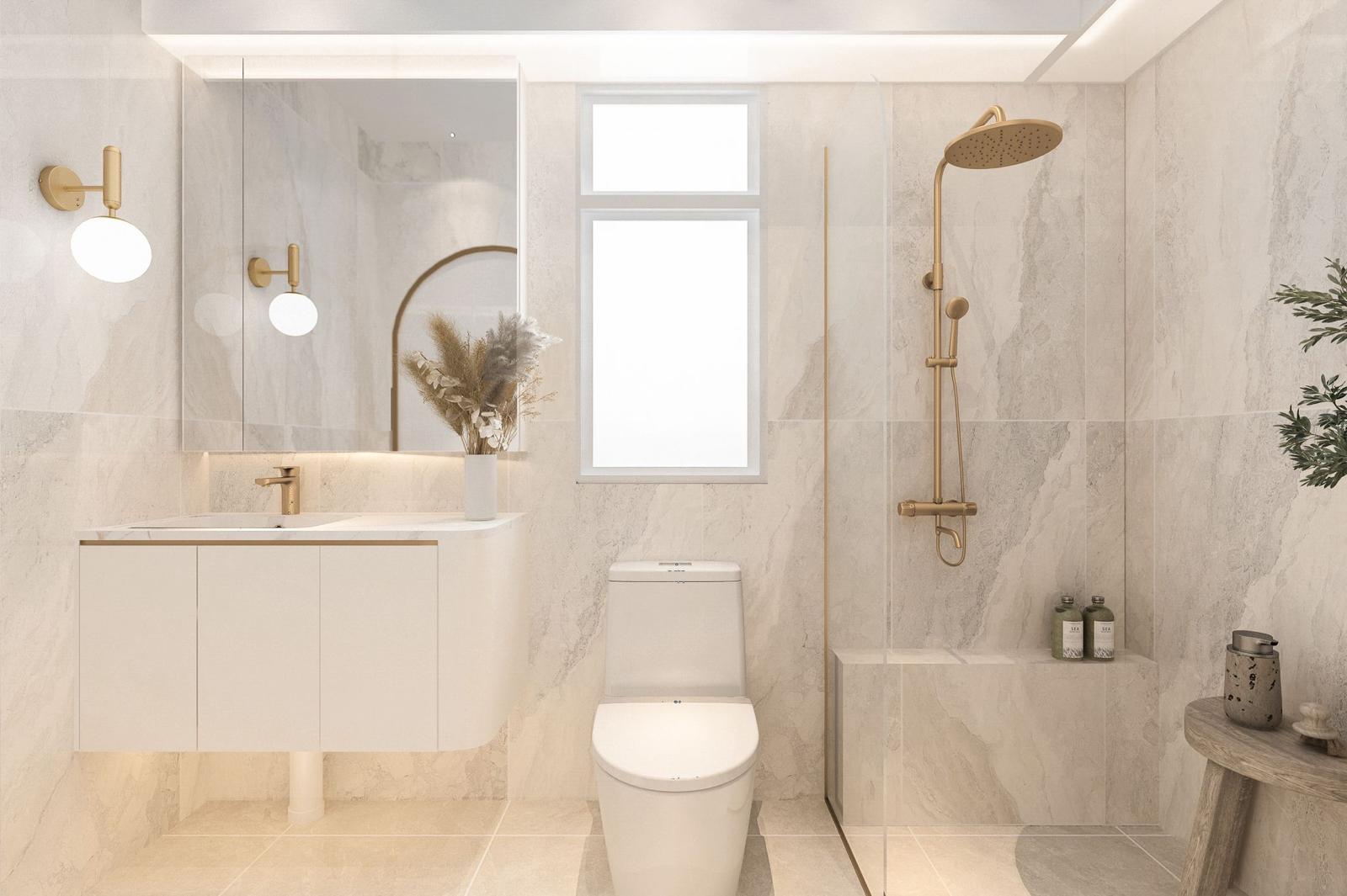 Renders vs reality: Japandi Luxe Master Bedroom & Bathrooms