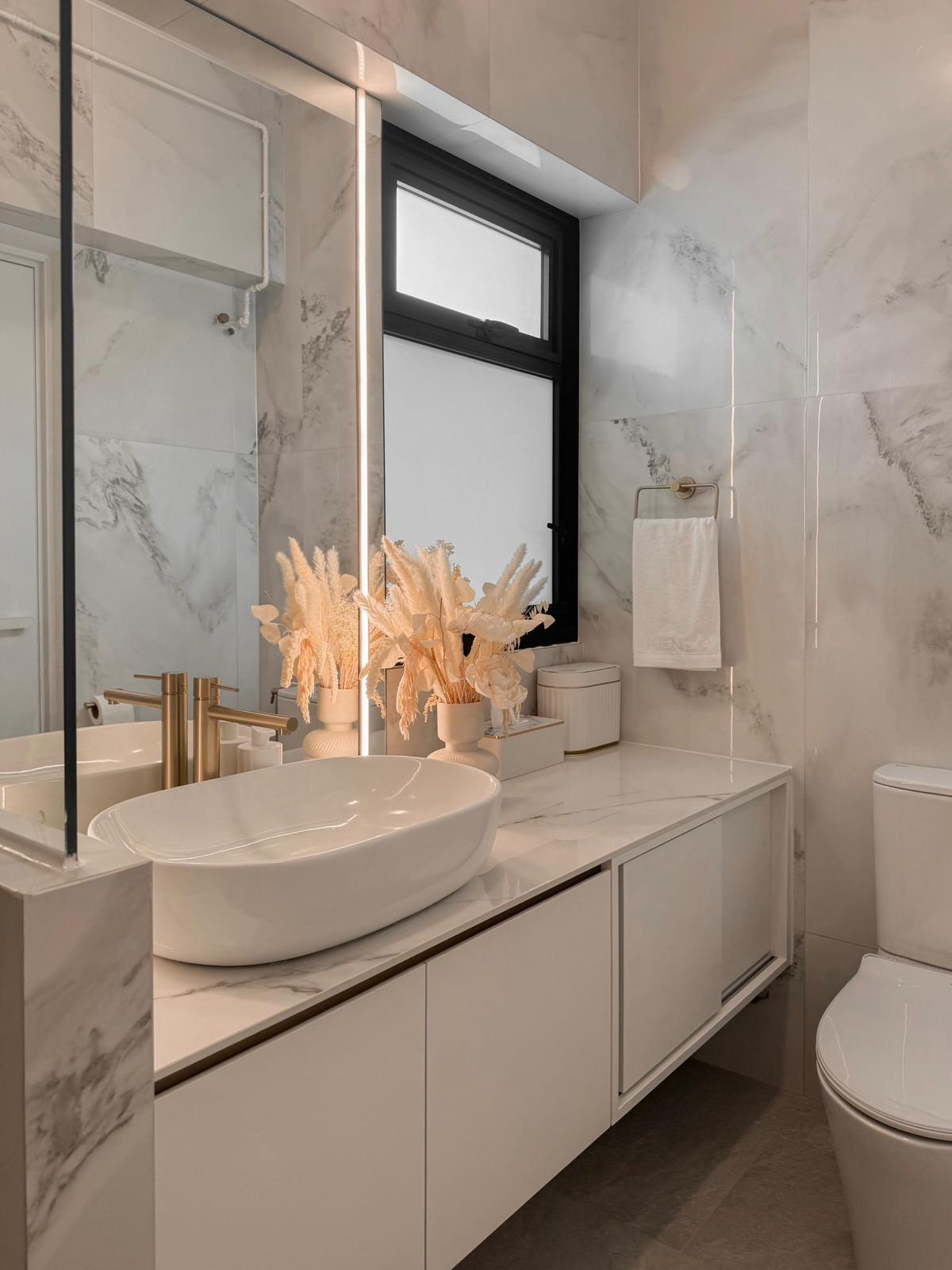 Renders vs reality: Japandi Luxe Master Bedroom & Bathrooms