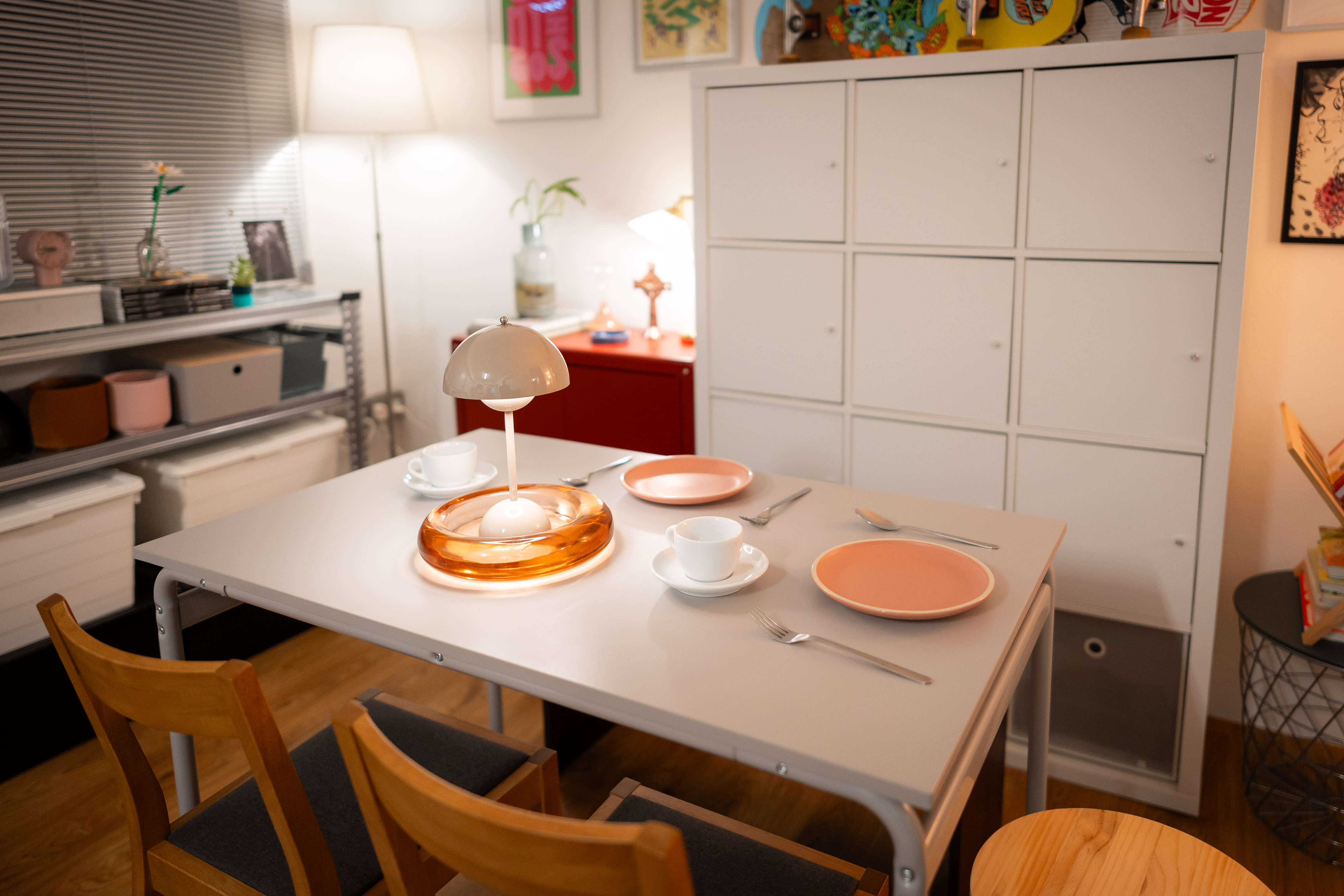 Dining in warmth and comfort with cosy lighting to boot