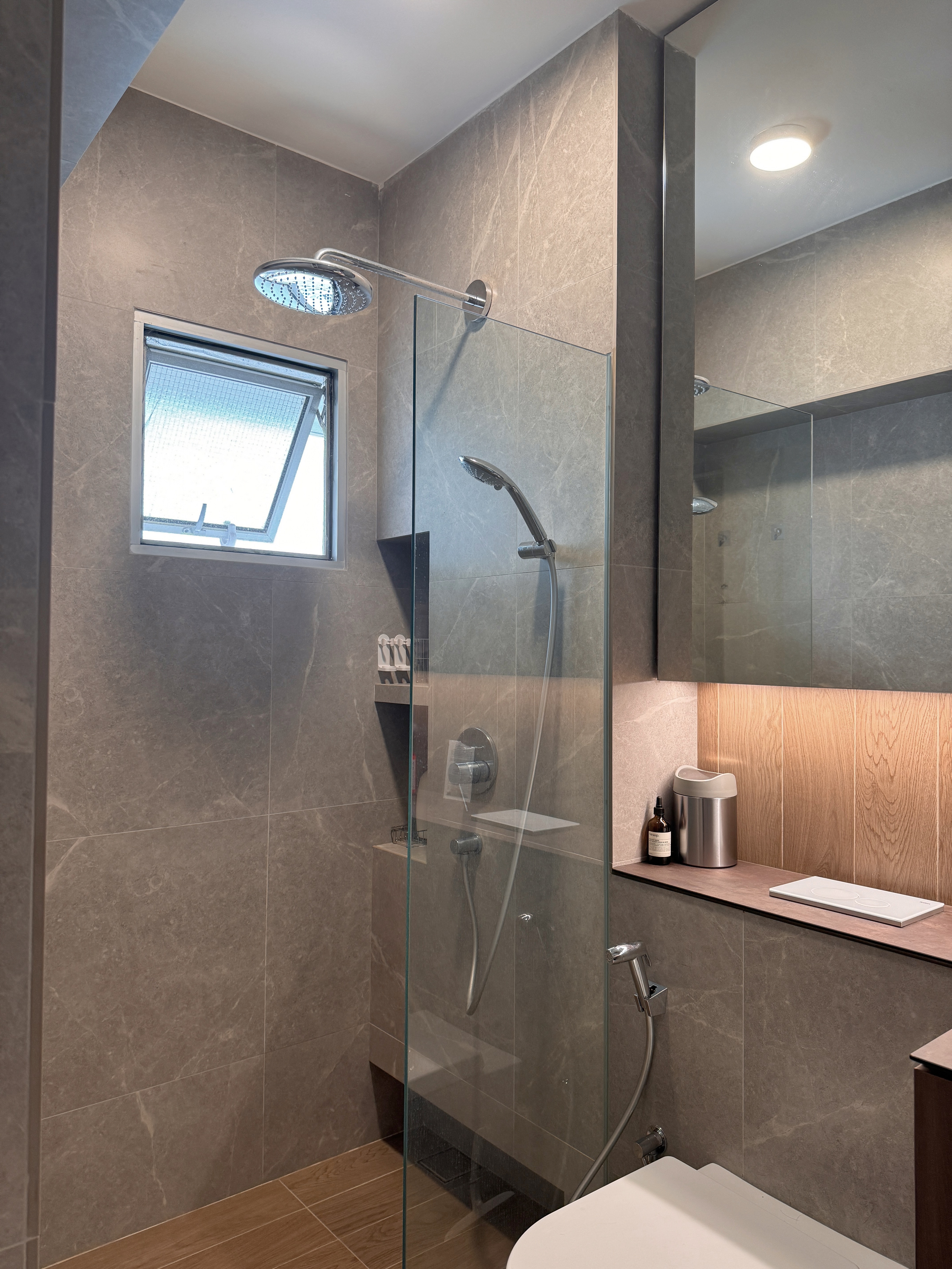 A Curved Glass Wall in Your Bathroom? See How We Made It Work!