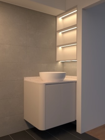 Bathroom:-Soft-Lightings,-Neutral-Tones,-&-a-Modern-Vibe