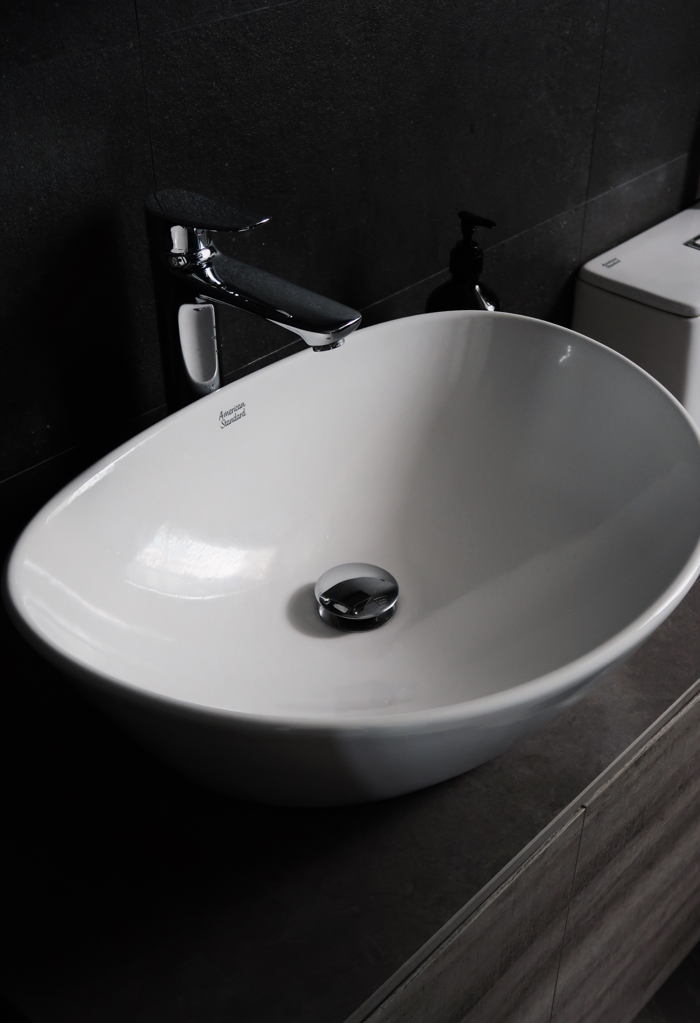 Our Master Bathroom: Where Dark Tiles & Aesop Combine