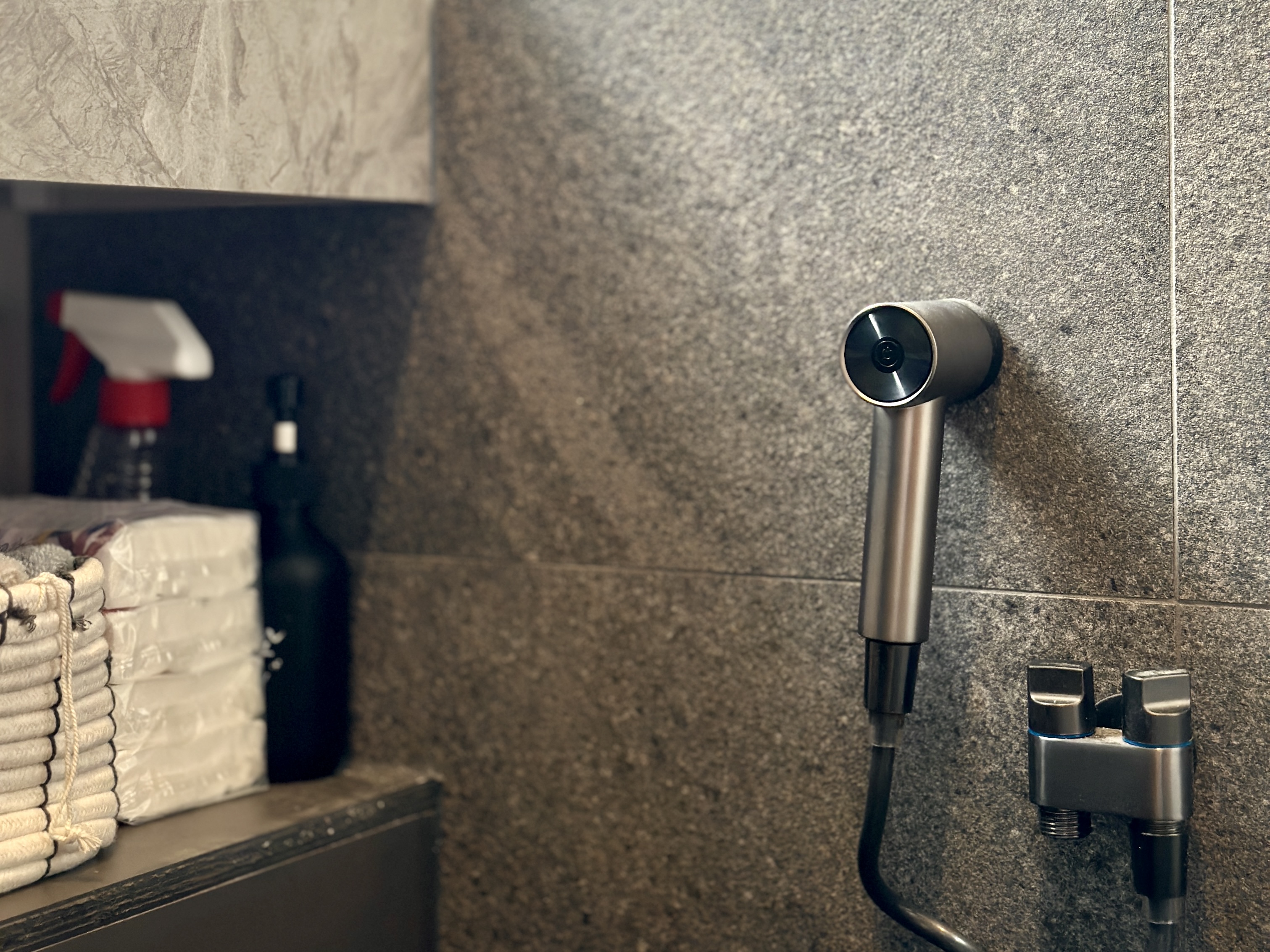 An All-Grey Guest Bathroom With Zero Built-Ins | Tampines