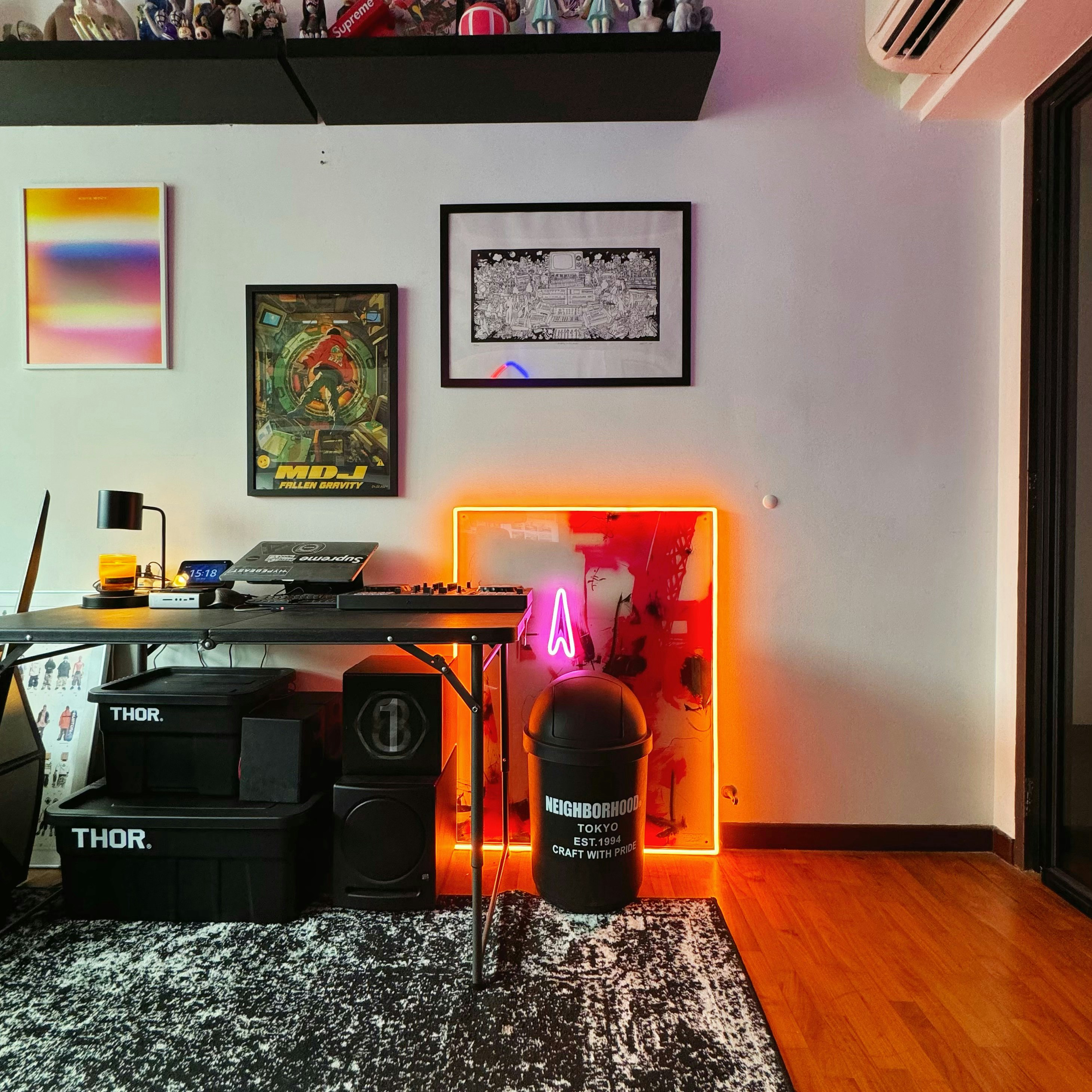 A Fun Home Workspace Tour: Productivity Meets Collectibles & Music