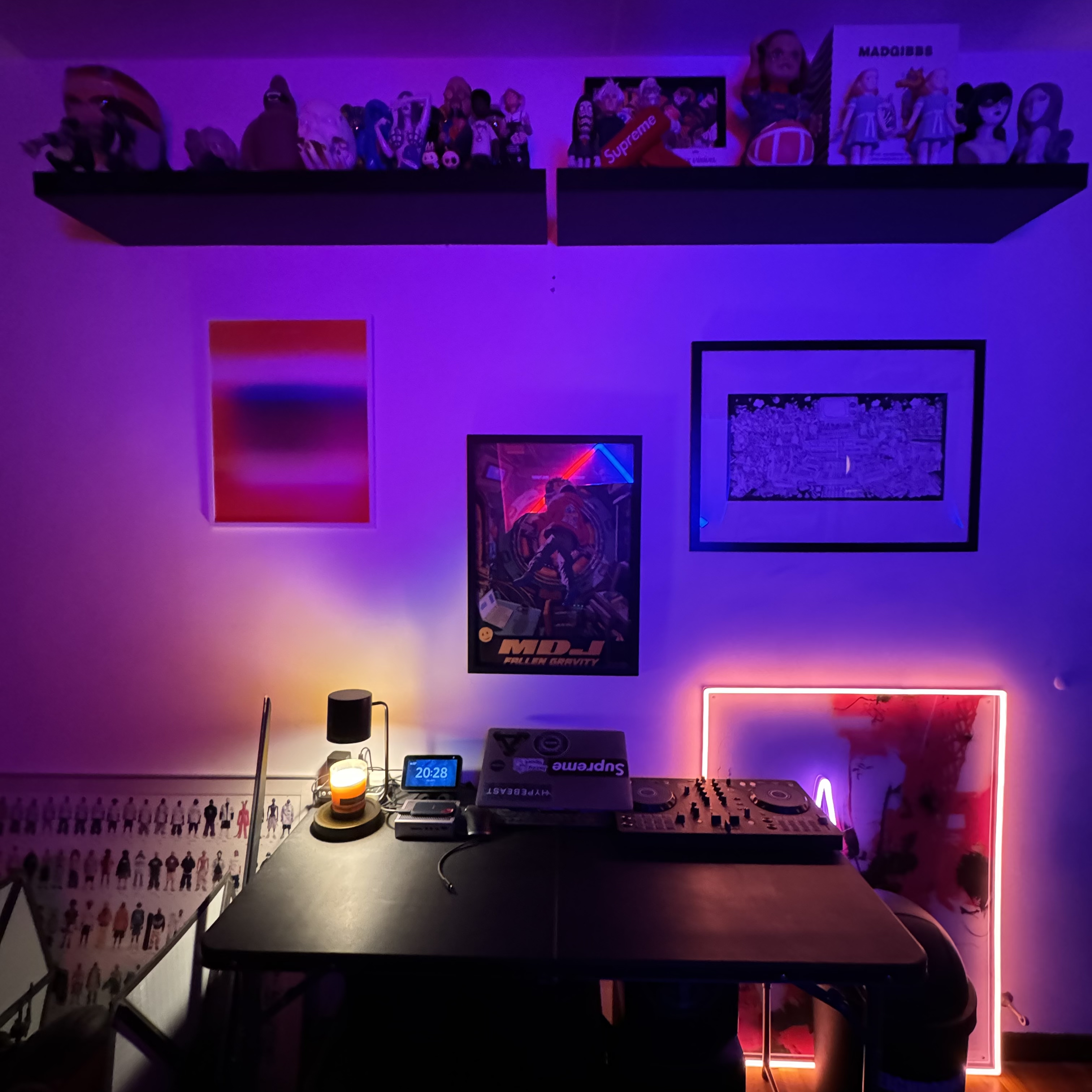 A Fun Home Workspace Tour: Productivity Meets Collectibles & Music