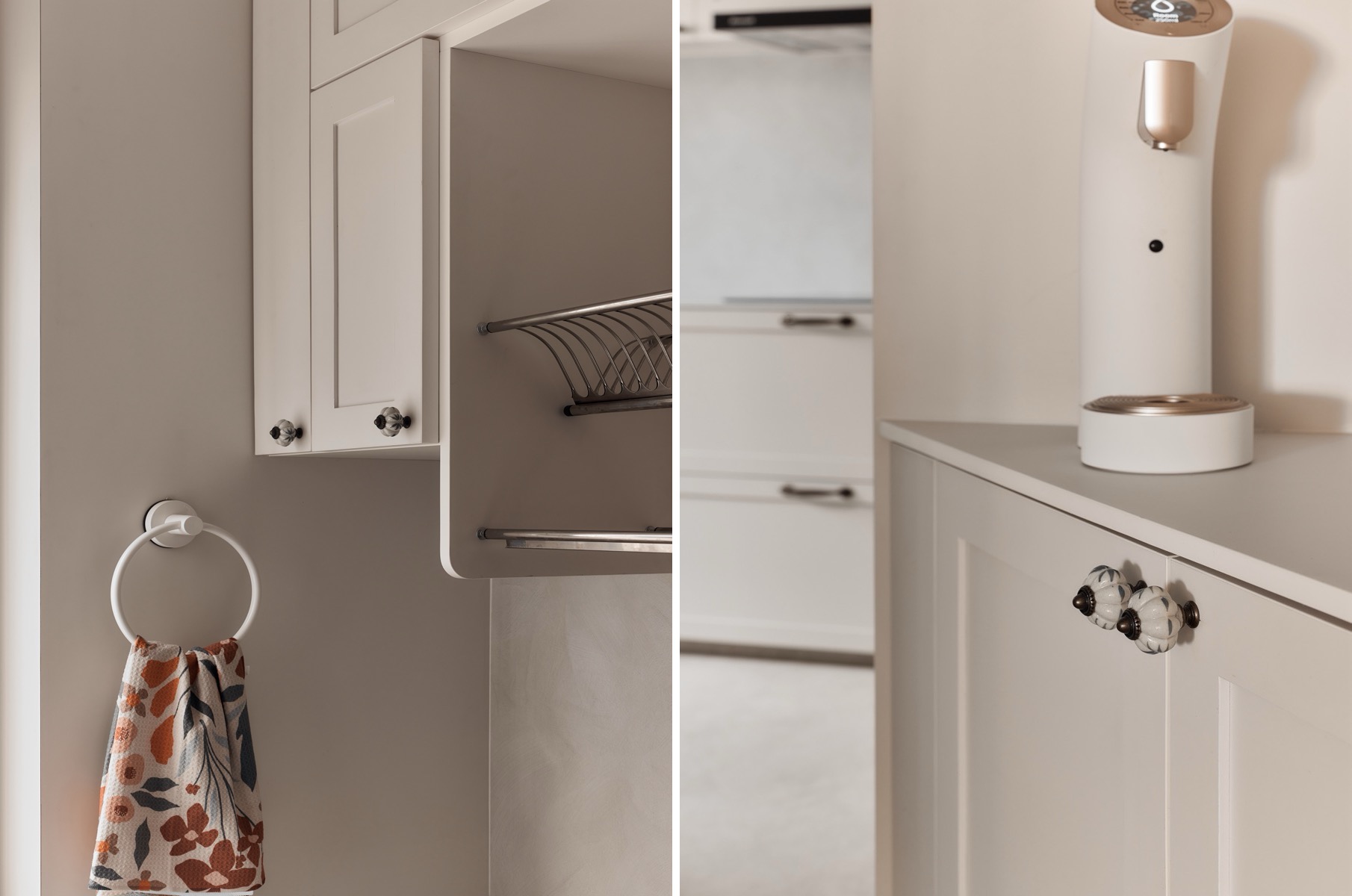 See How We Optimize Storage Space in Small Kitchen with Awkward Layout