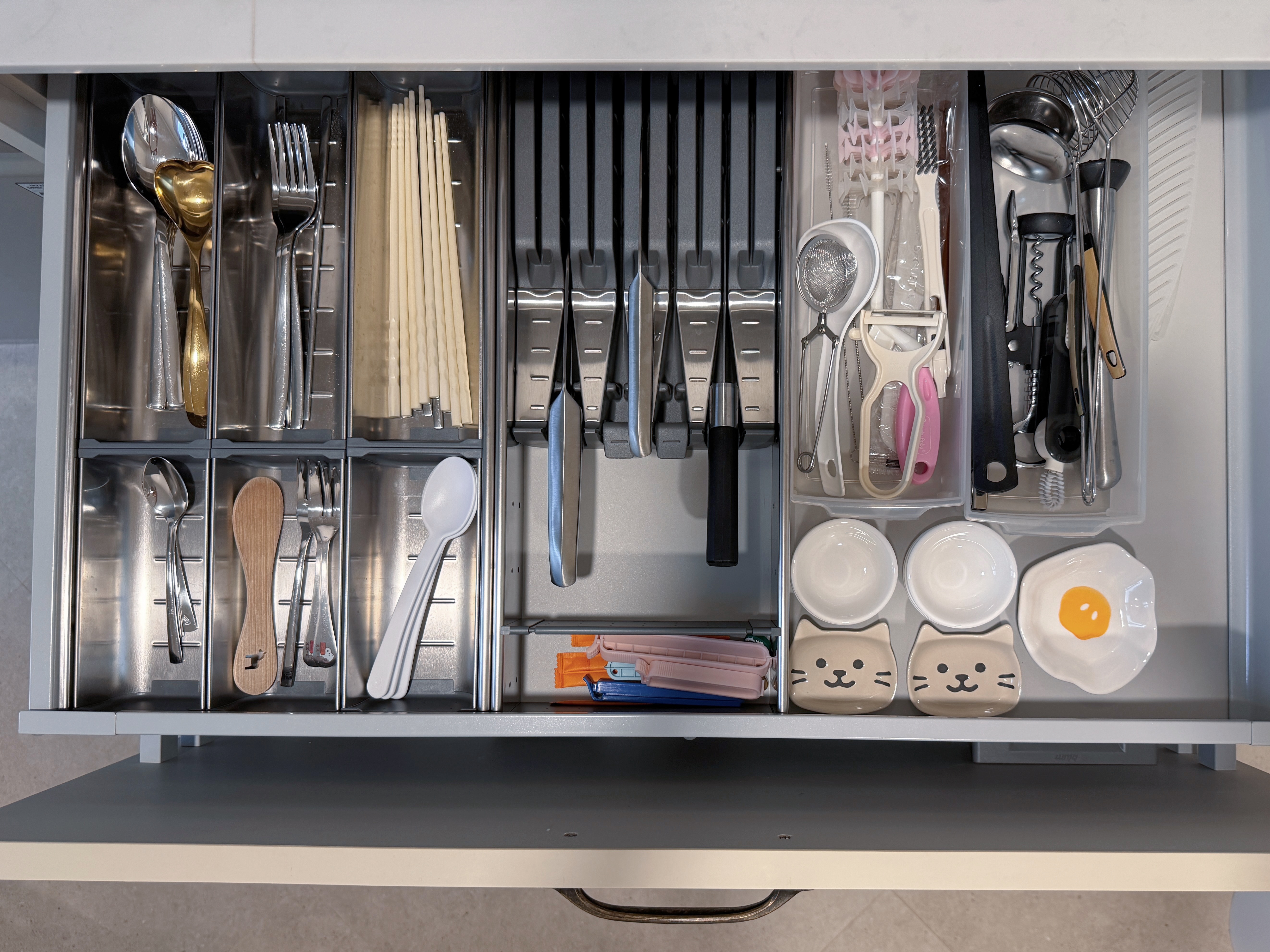 See How We Optimize Storage Space in Small Kitchen with Awkward Layout