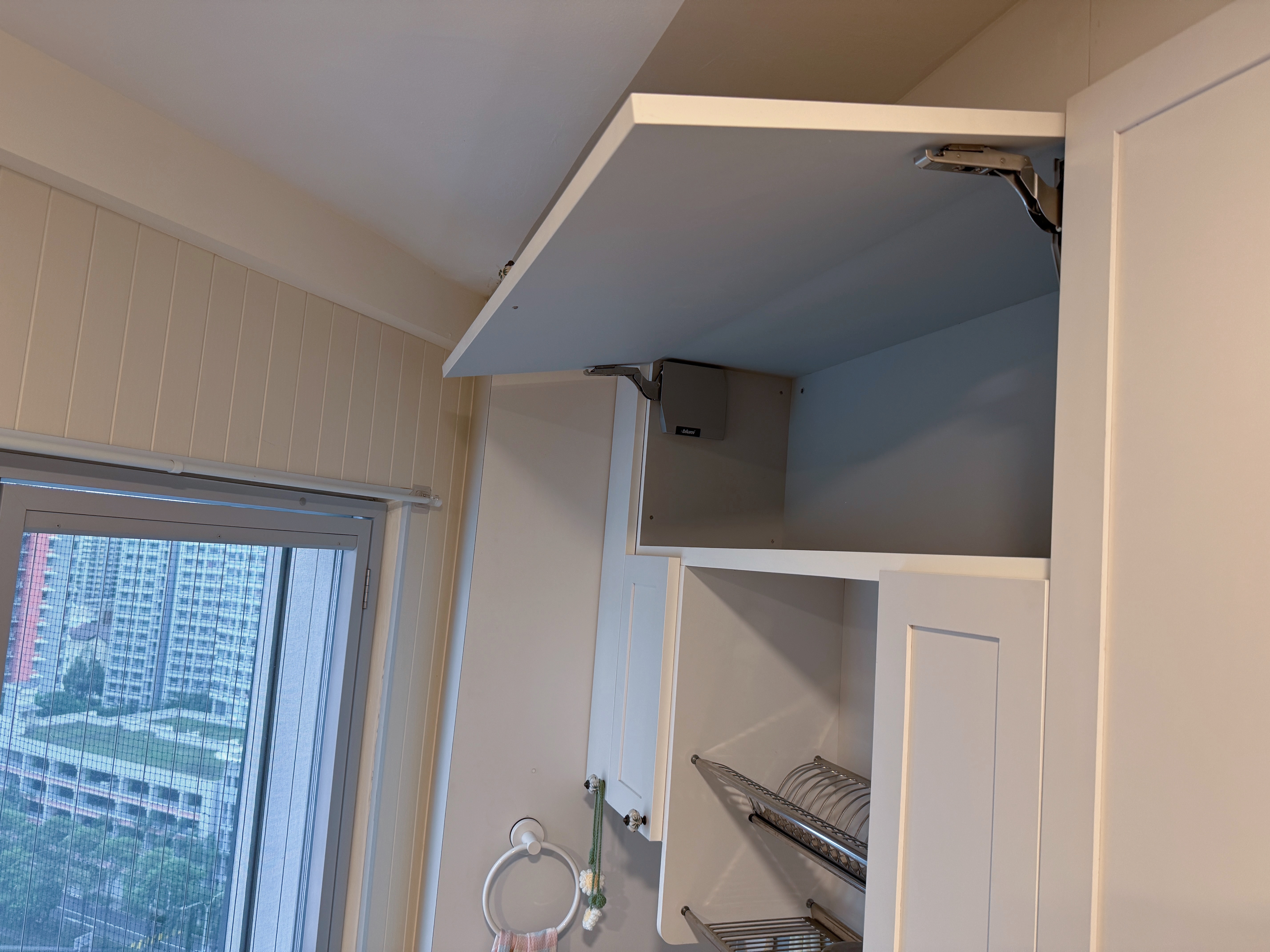 See How We Optimize Storage Space in Small Kitchen with Awkward Layout