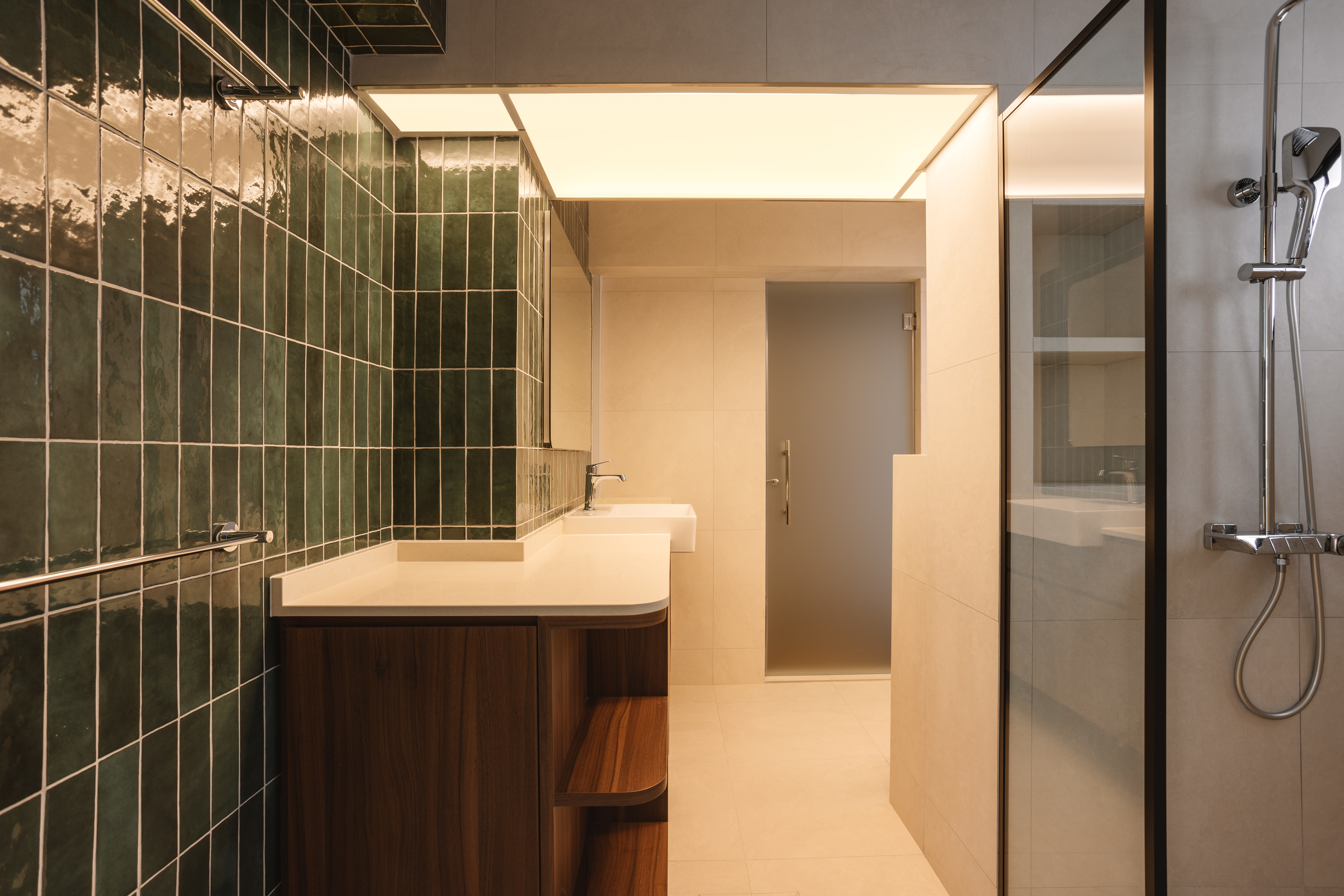 HDB Redesign: Combining 2 Toilets Into 1 Luxurious Mega Bathroom
