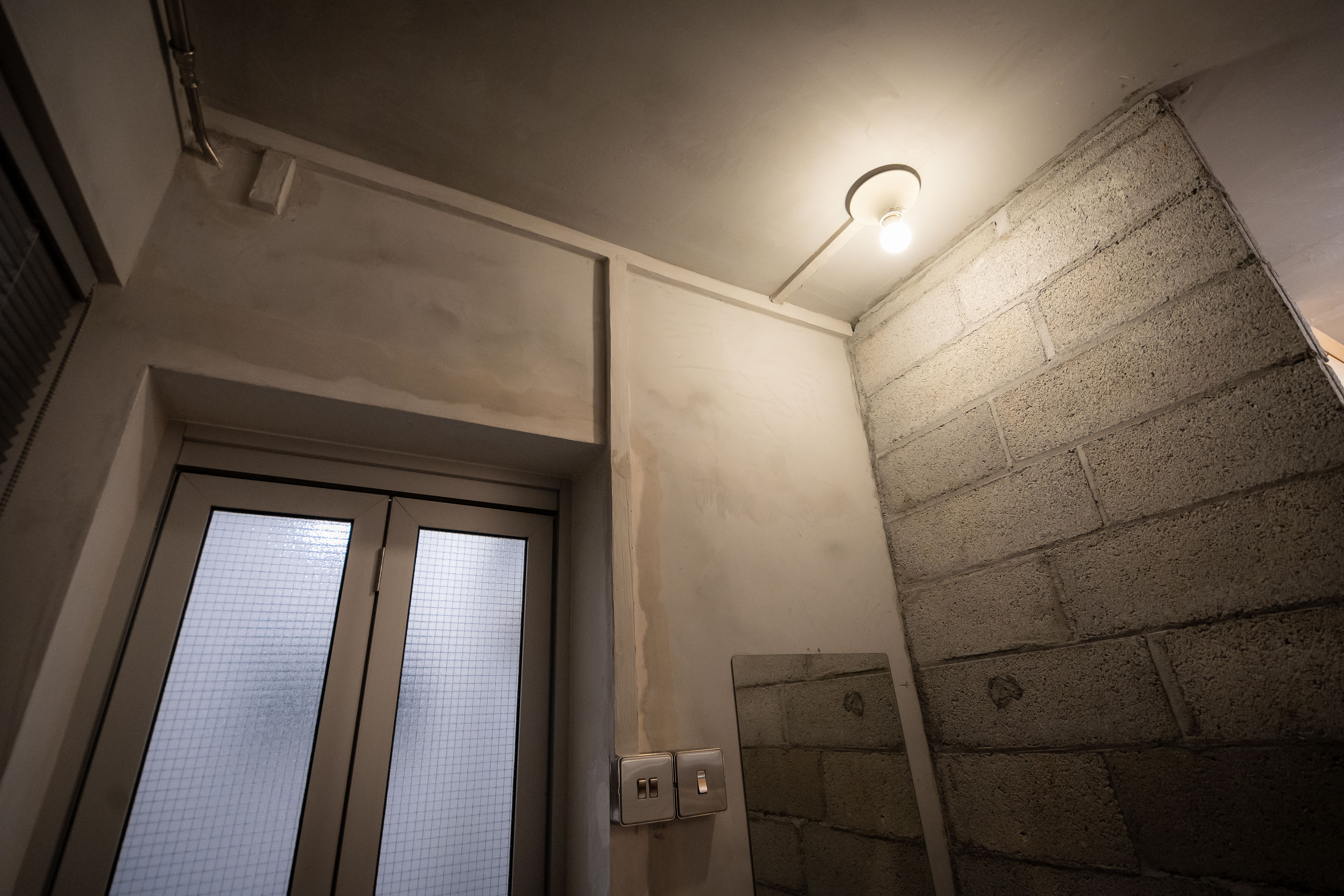 Brutalist service yard that is spartan and stylish