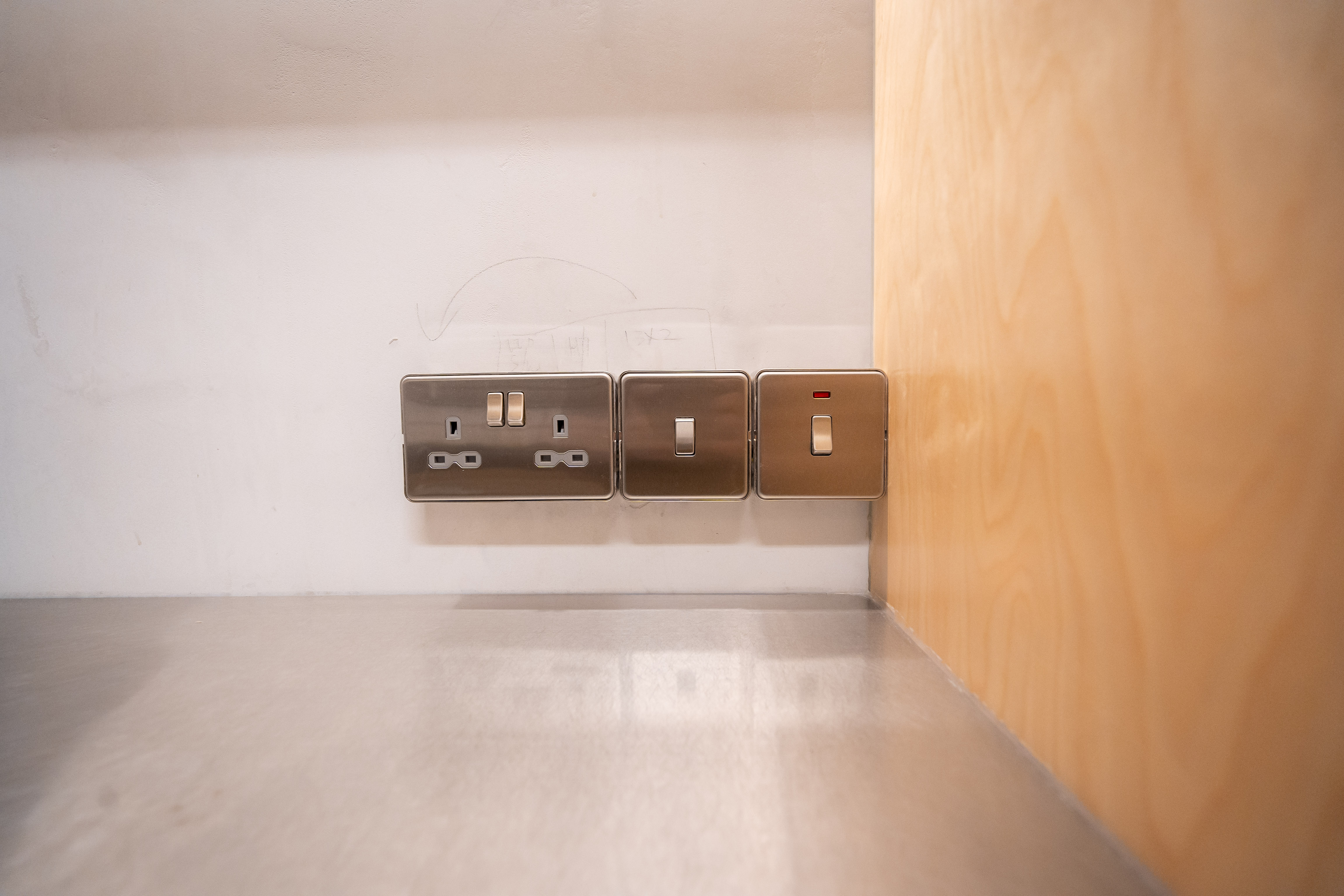 Brutalist service yard that is spartan and stylish