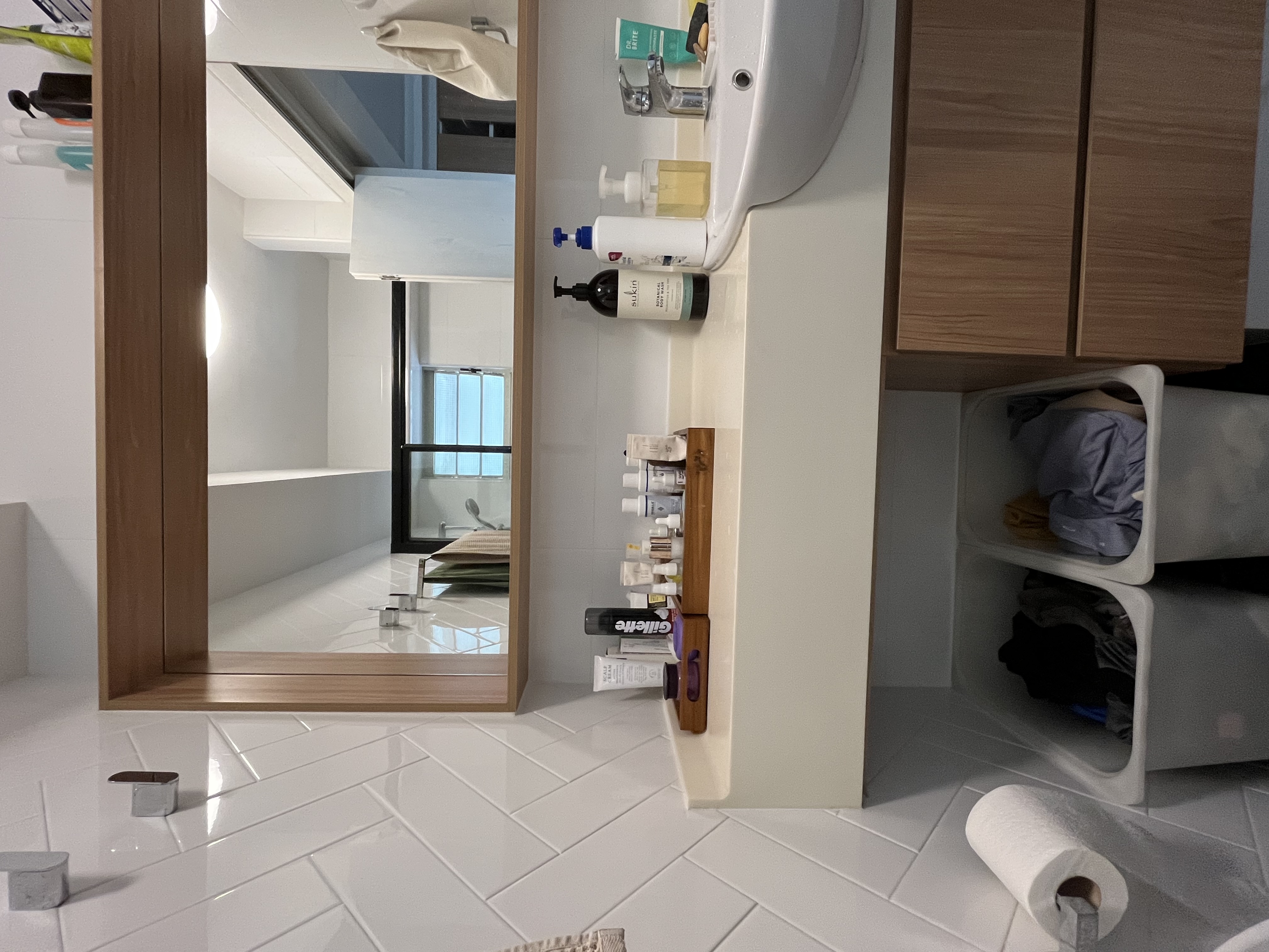 Tips for small bathrooms from a 8 year old homeowner.