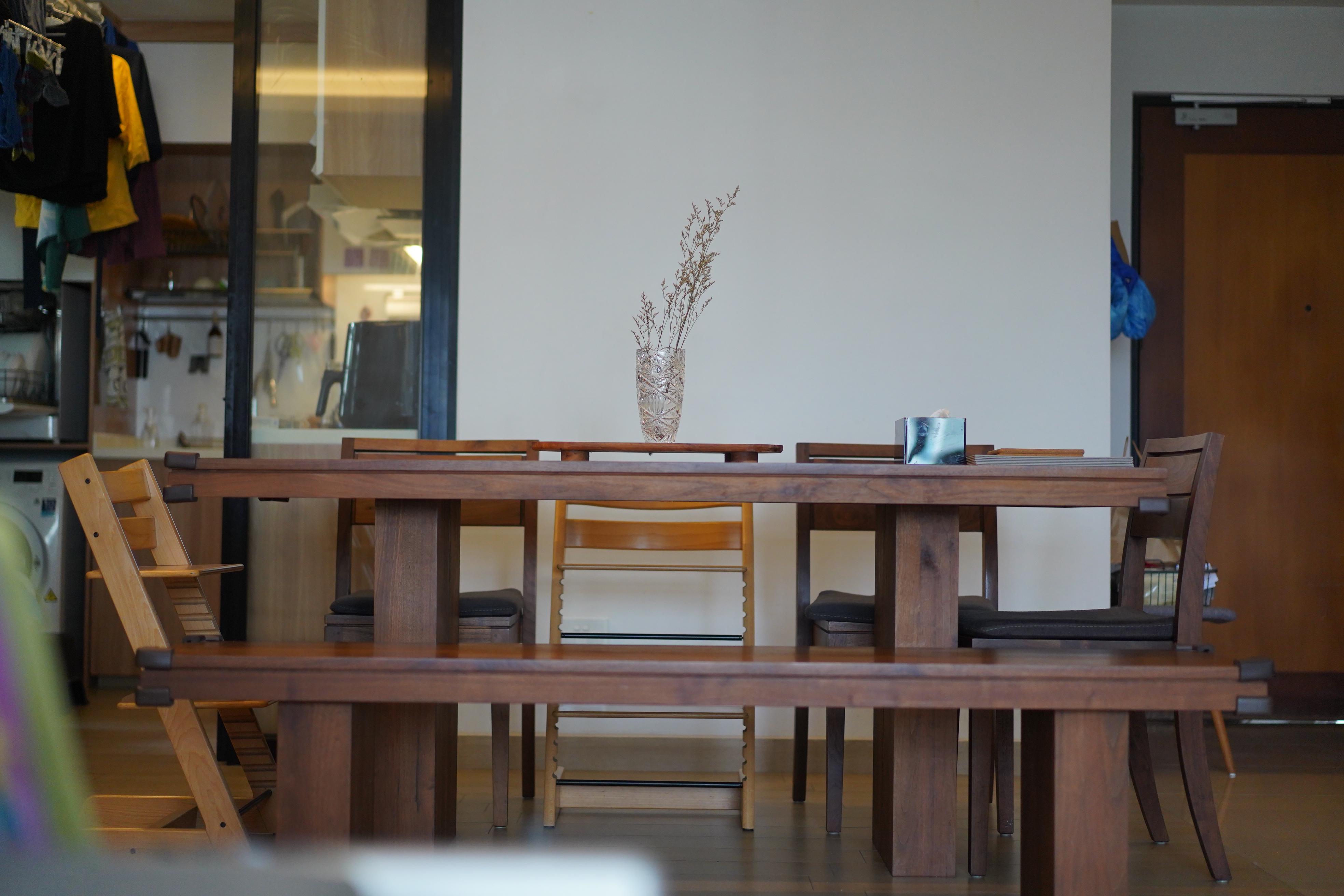 A Dining Space with a Self-help Station for Guests