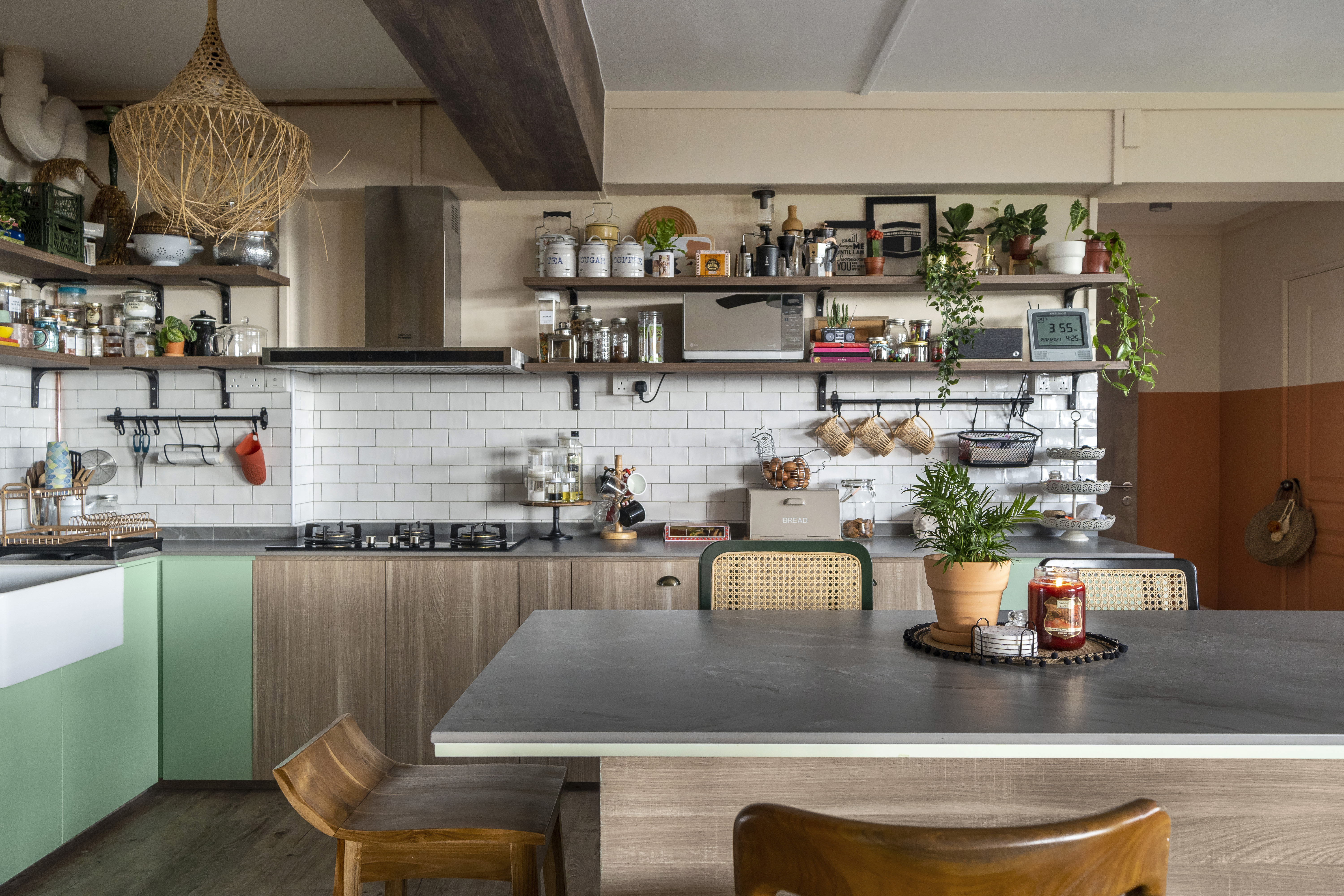 House Tour: Boho Chic and Colour Blocking for a Family of Six