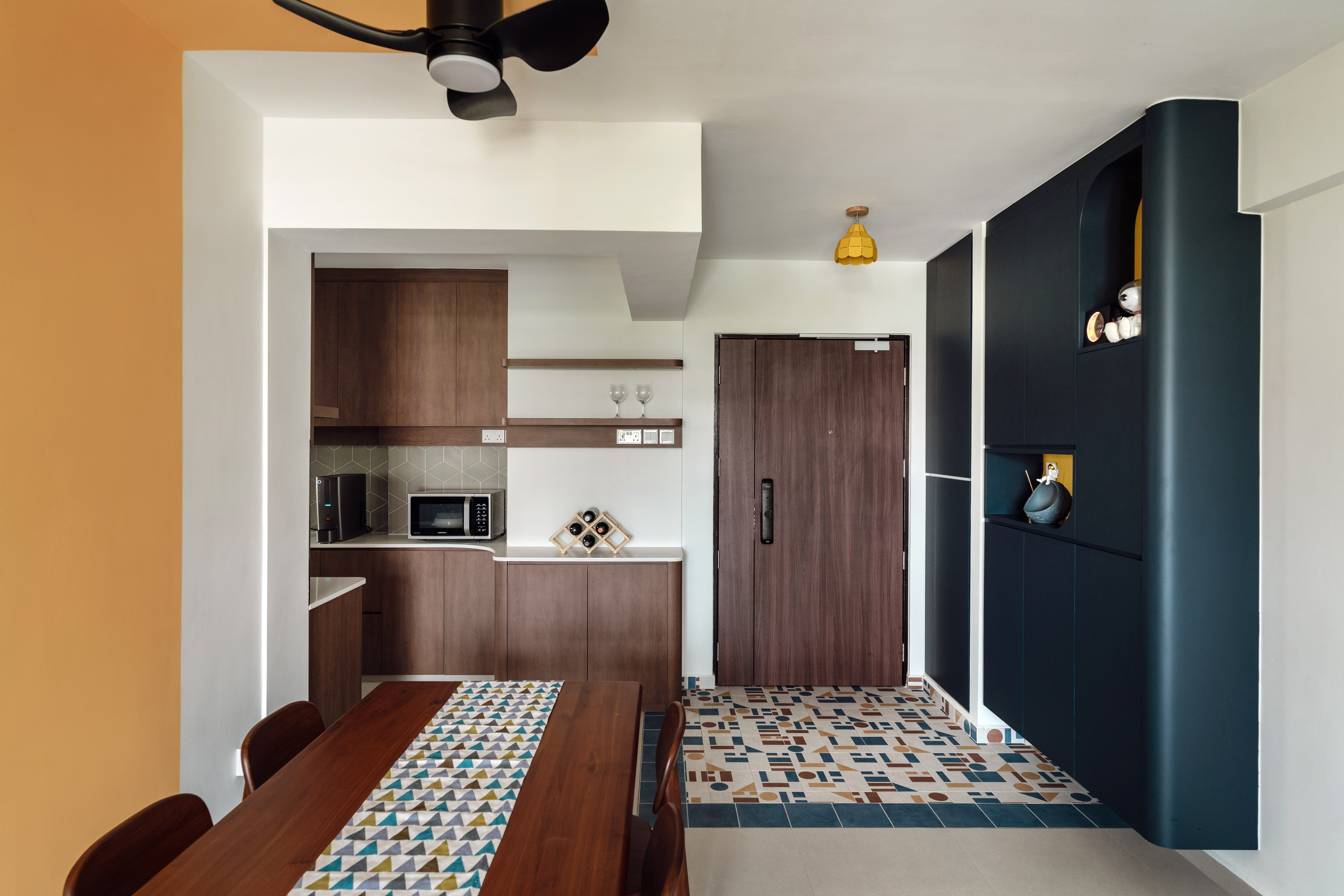 House Tour: A Mid-century Inspired 4-Room BTO with a Retro Flair