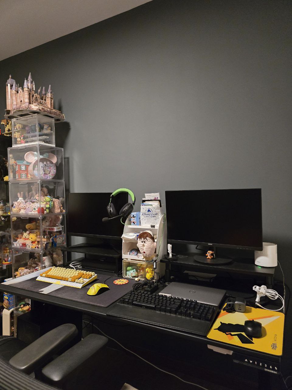 Our-Dark-Toned-Workspace-with-Pikachu-