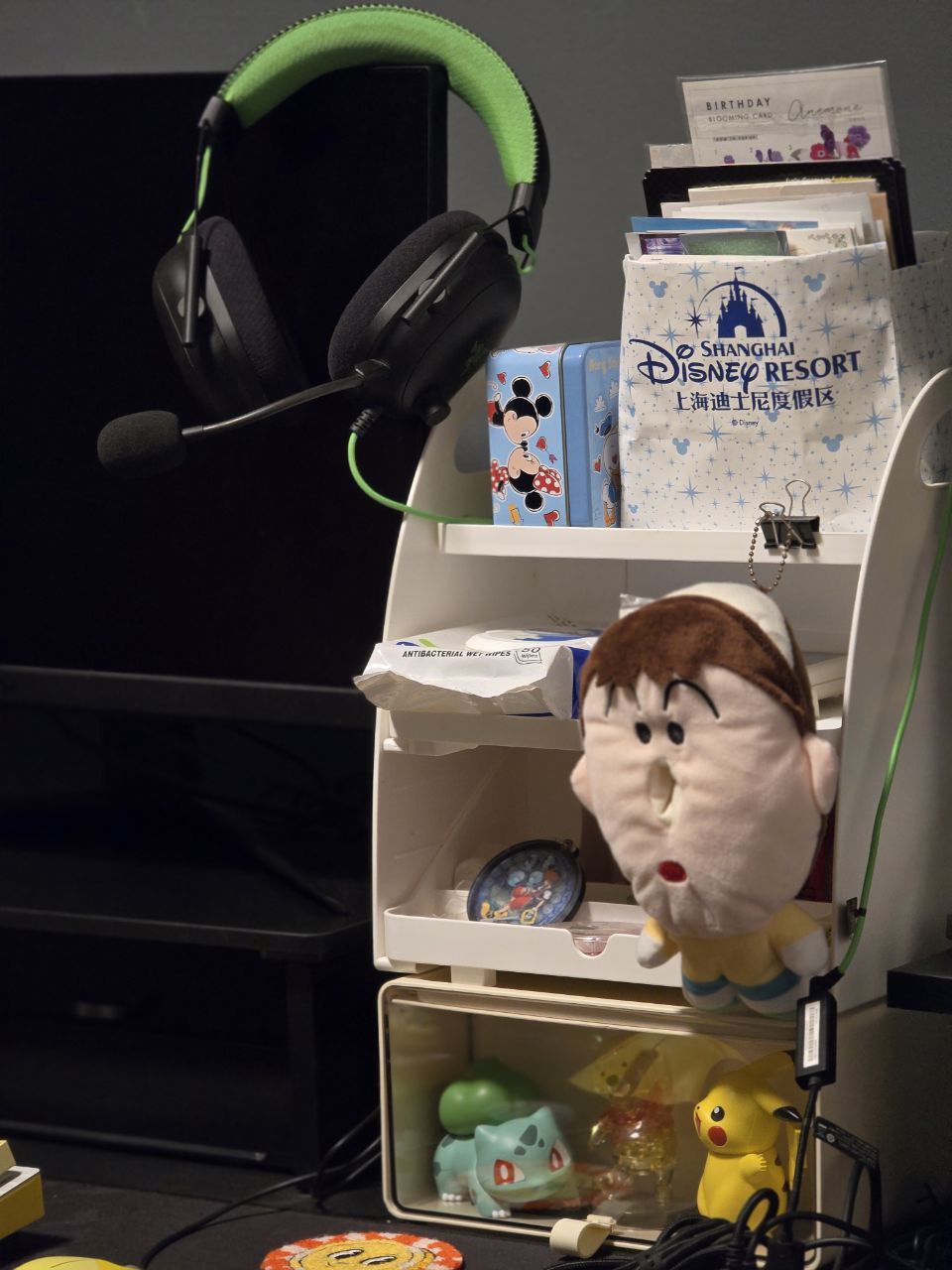 Our Dark-Toned Workspace with Pikachu