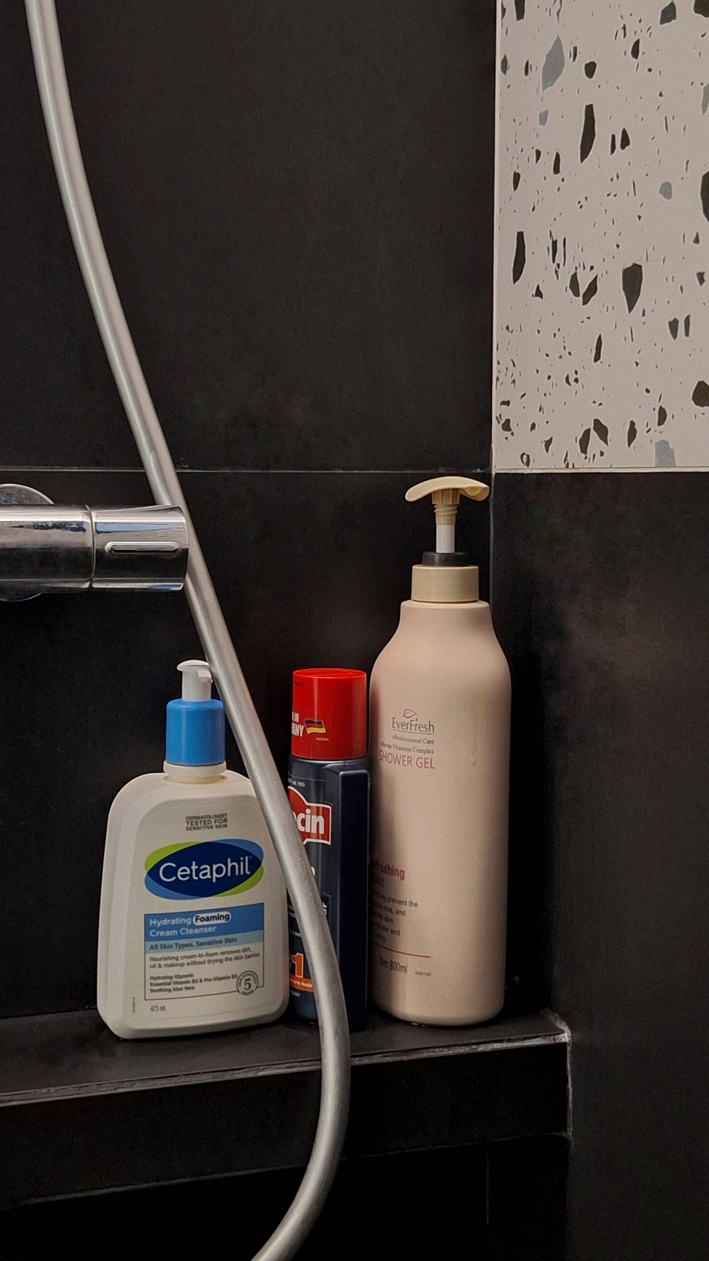 Click in to see 2 totally different bathrooms: Light vs Dark