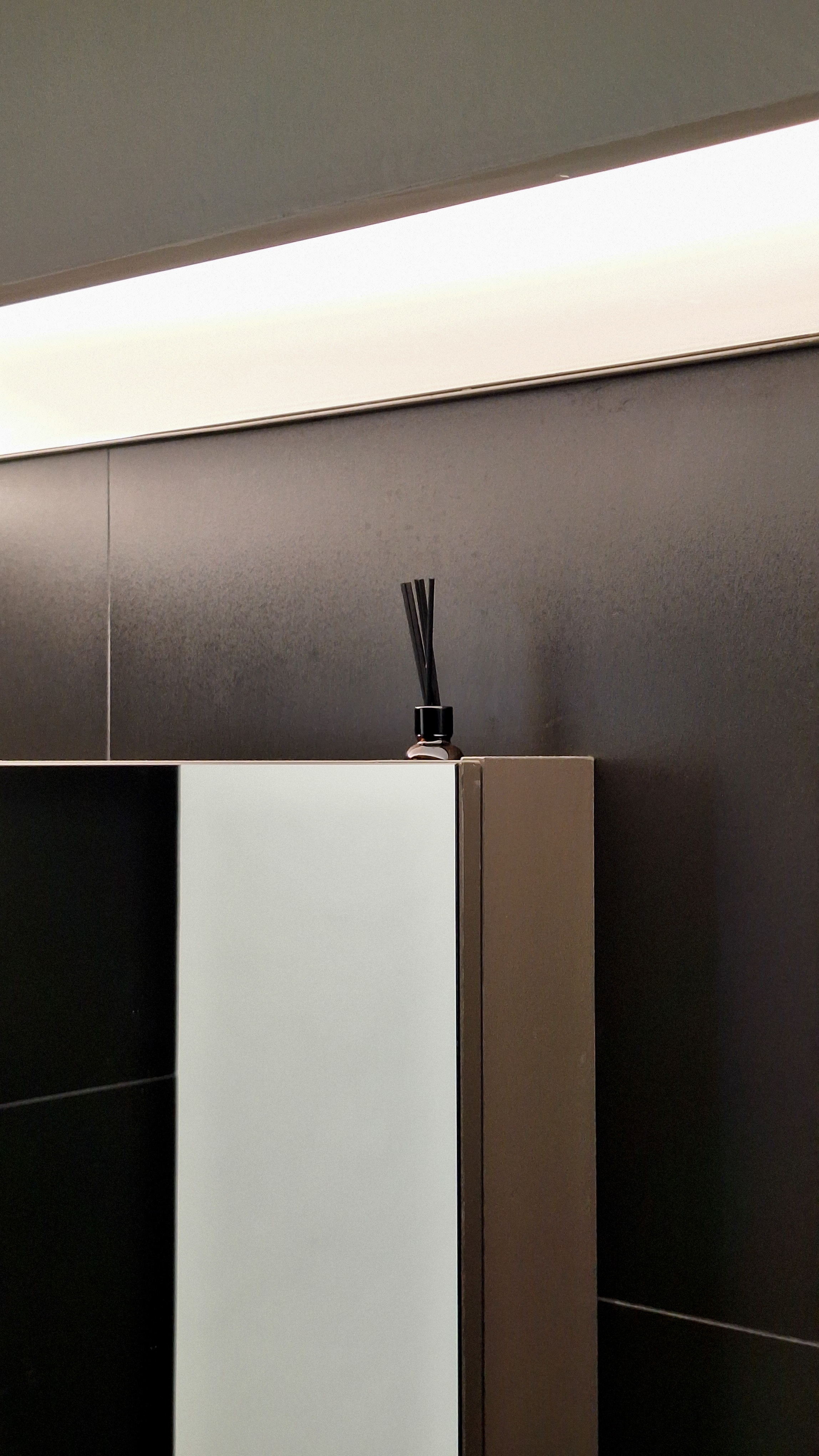 Click in to see 2 totally different bathrooms: Light vs Dark
