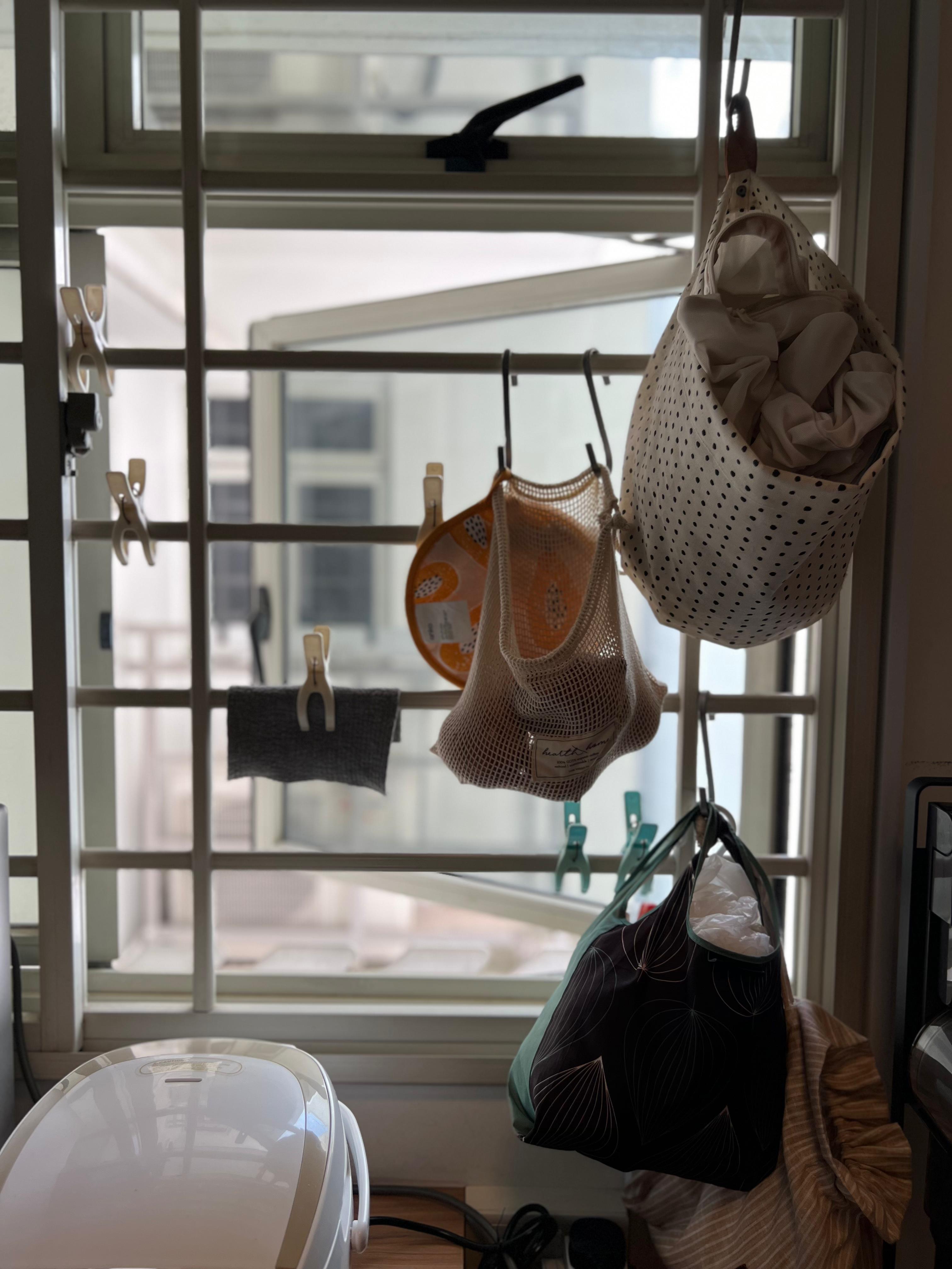 How we make a tiny laundry corner work in our small kitchen