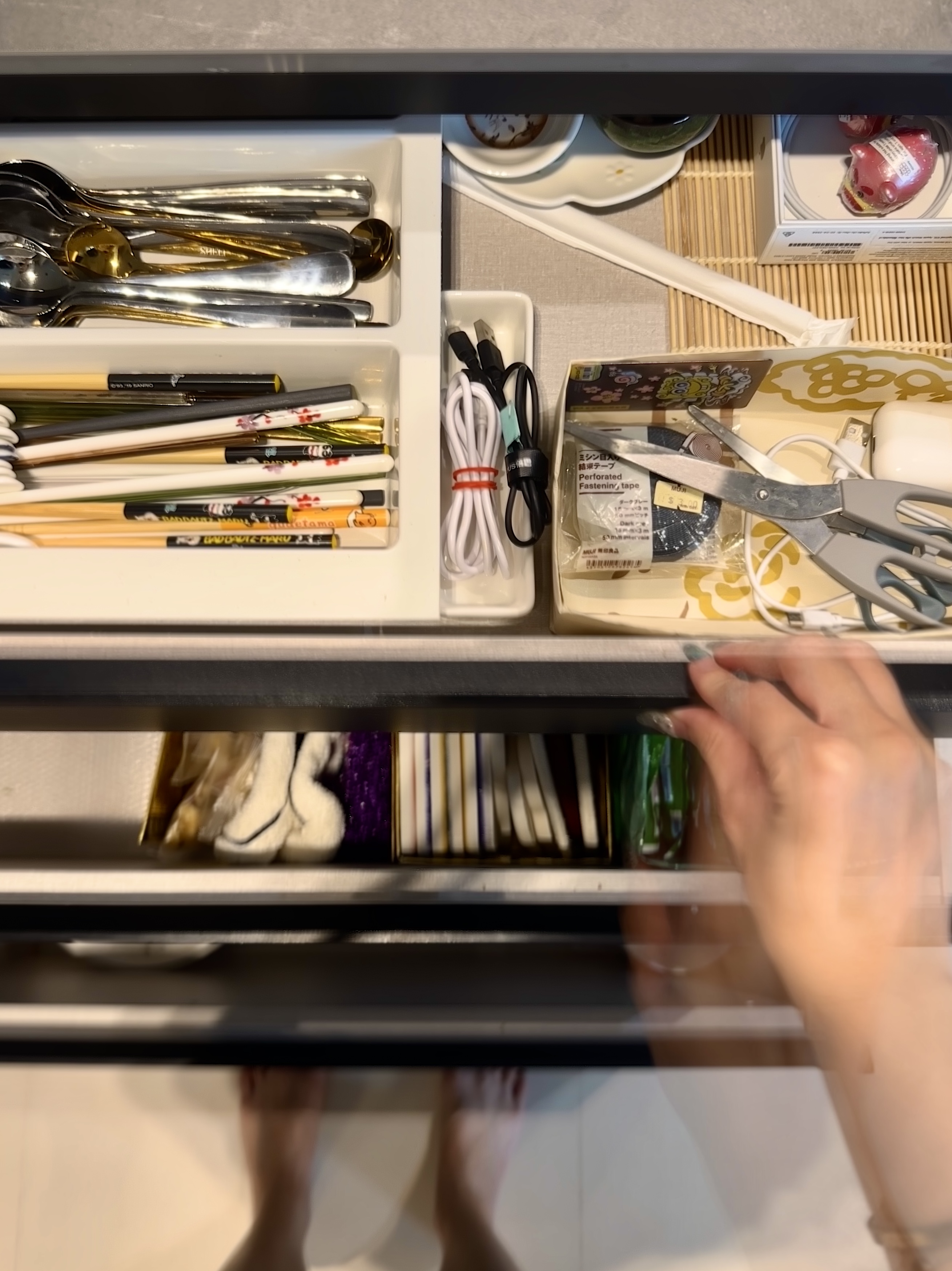 Organising Our Monochrome Open-Concept Kitchen | Tampines