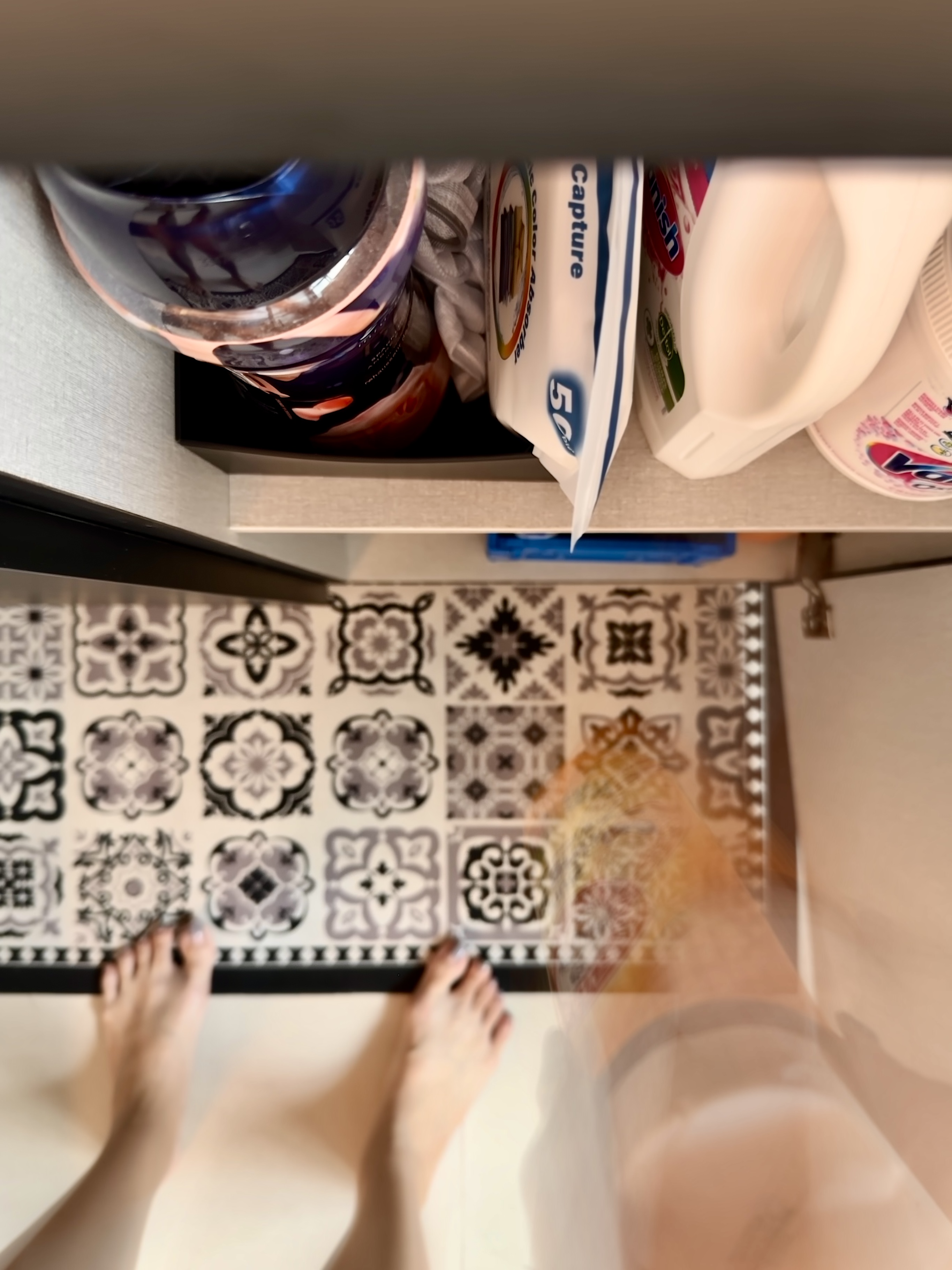 Organising Our Monochrome Open-Concept Kitchen | Tampines