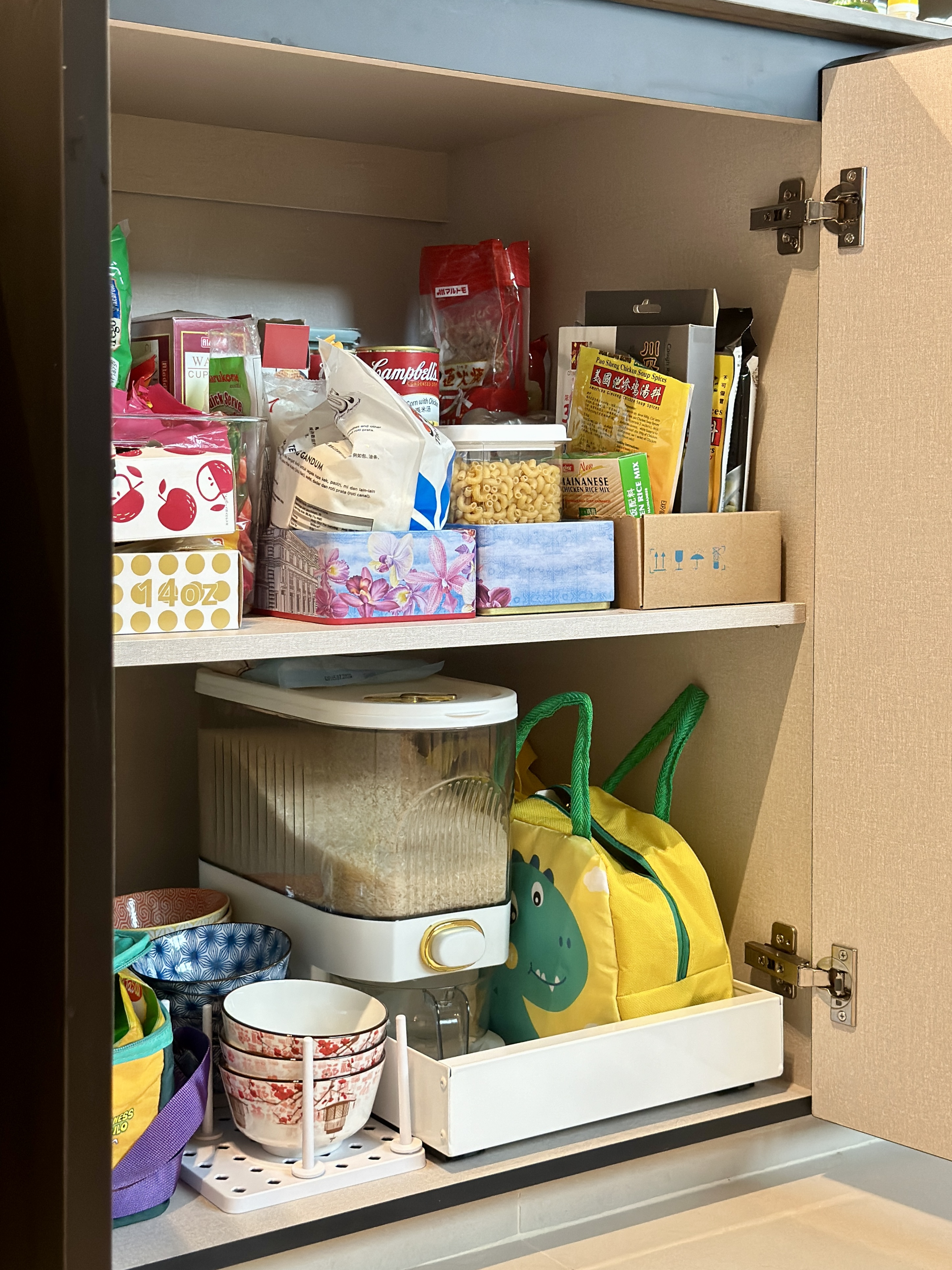 Organising Our Monochrome Open-Concept Kitchen | Tampines