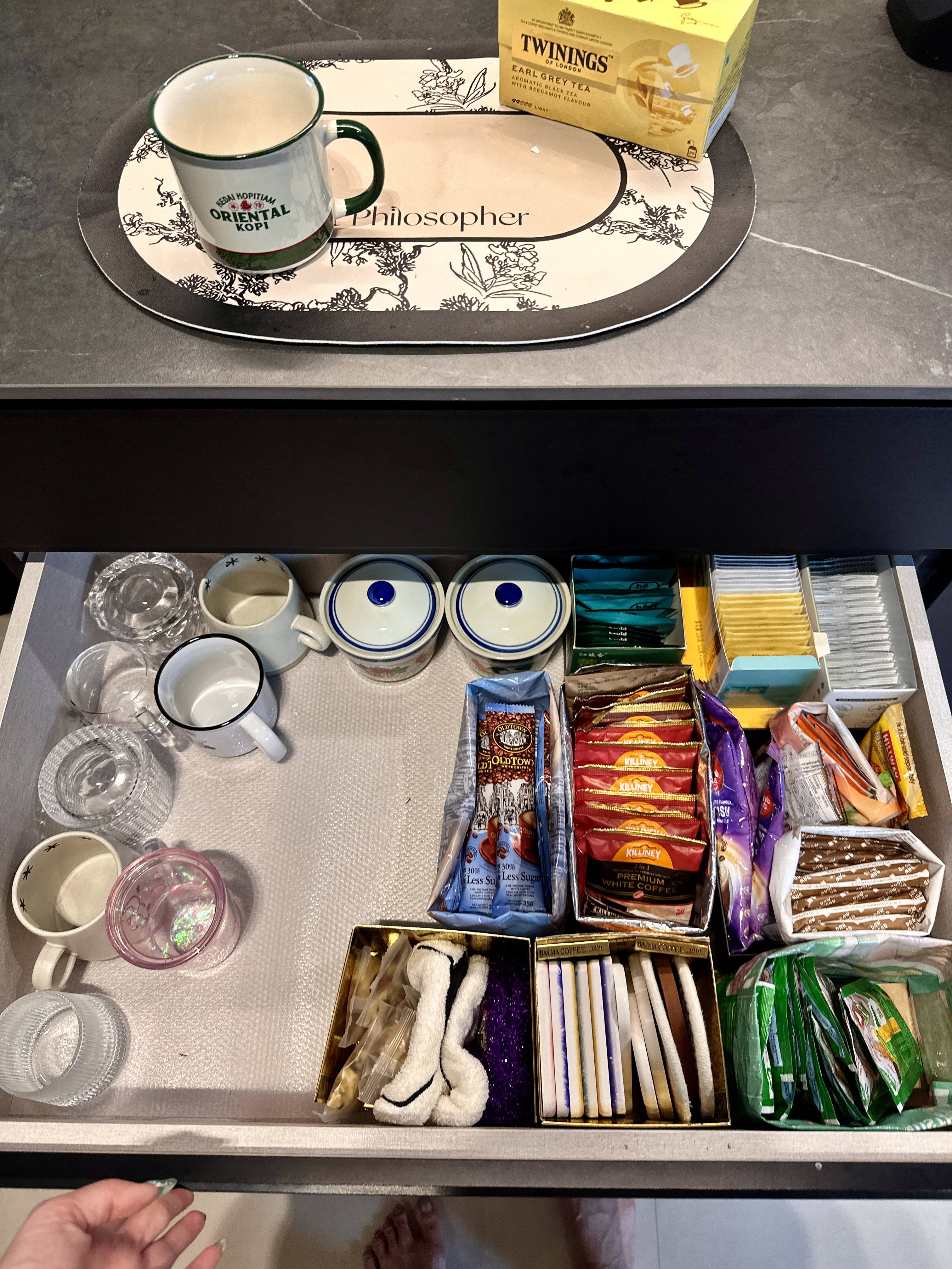 Organising Our Monochrome Open-Concept Kitchen | Tampines