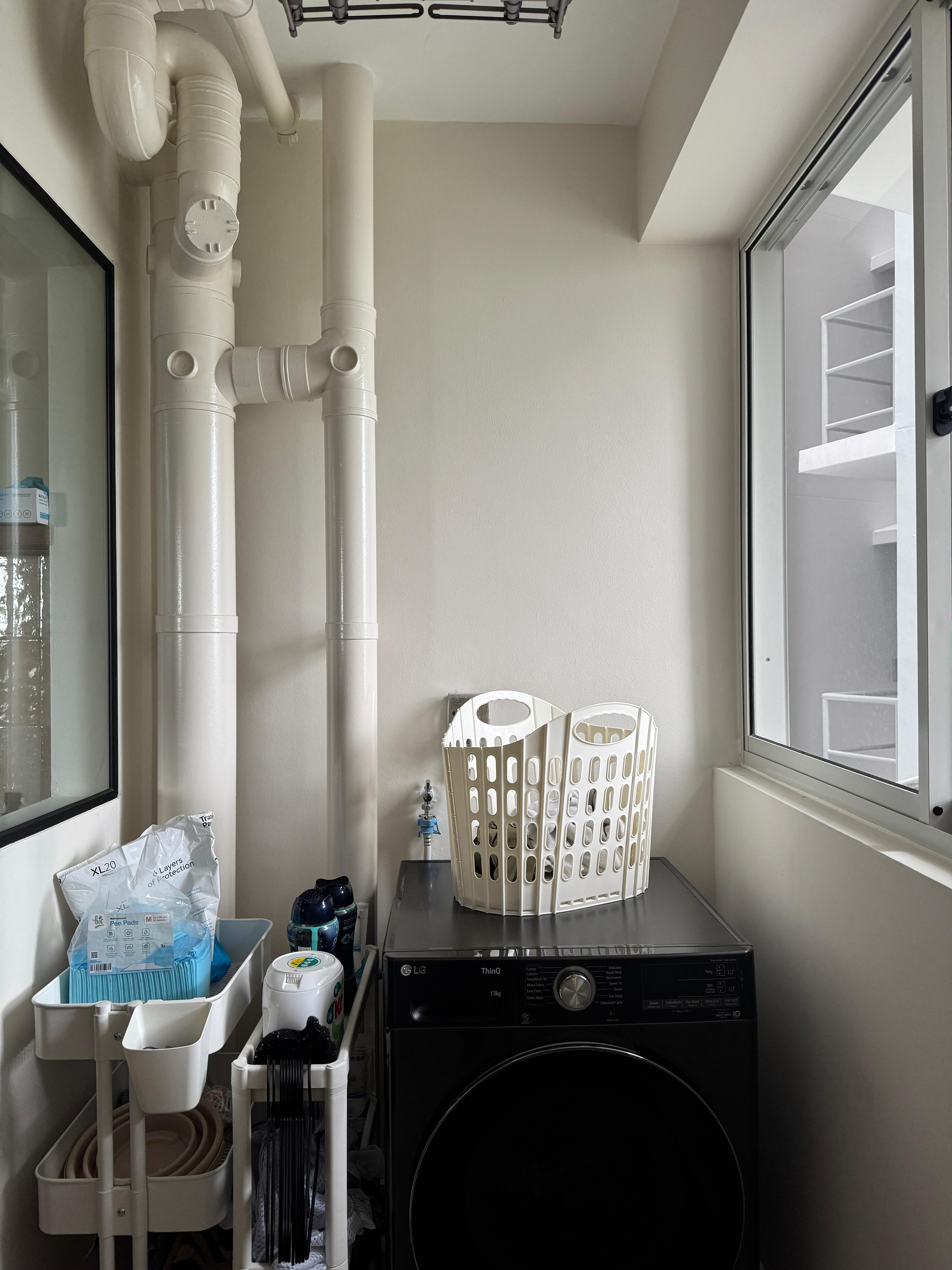 Our Simple and Minimalist Laundry Space