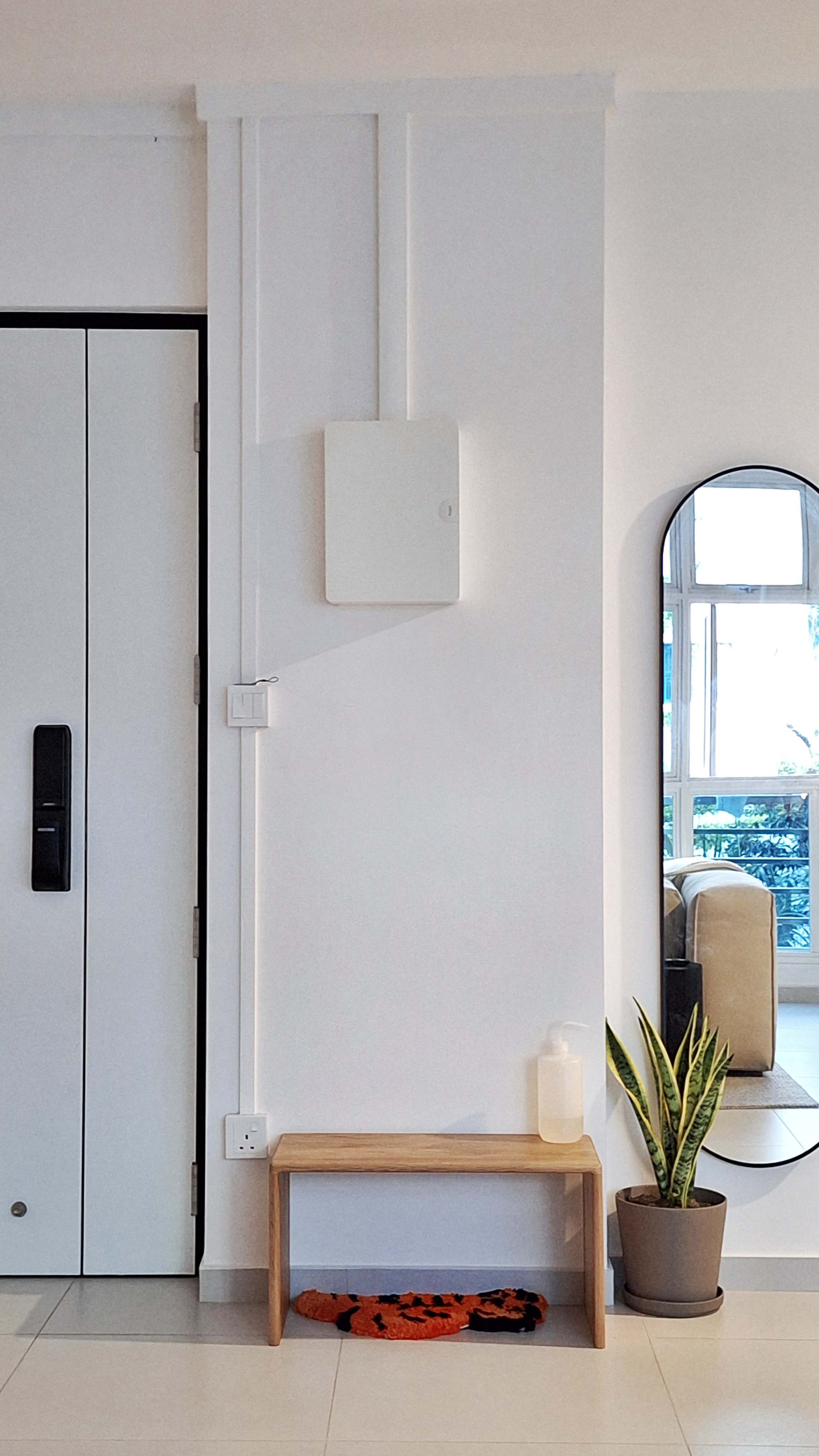 Keeping our open entryway clean & neat