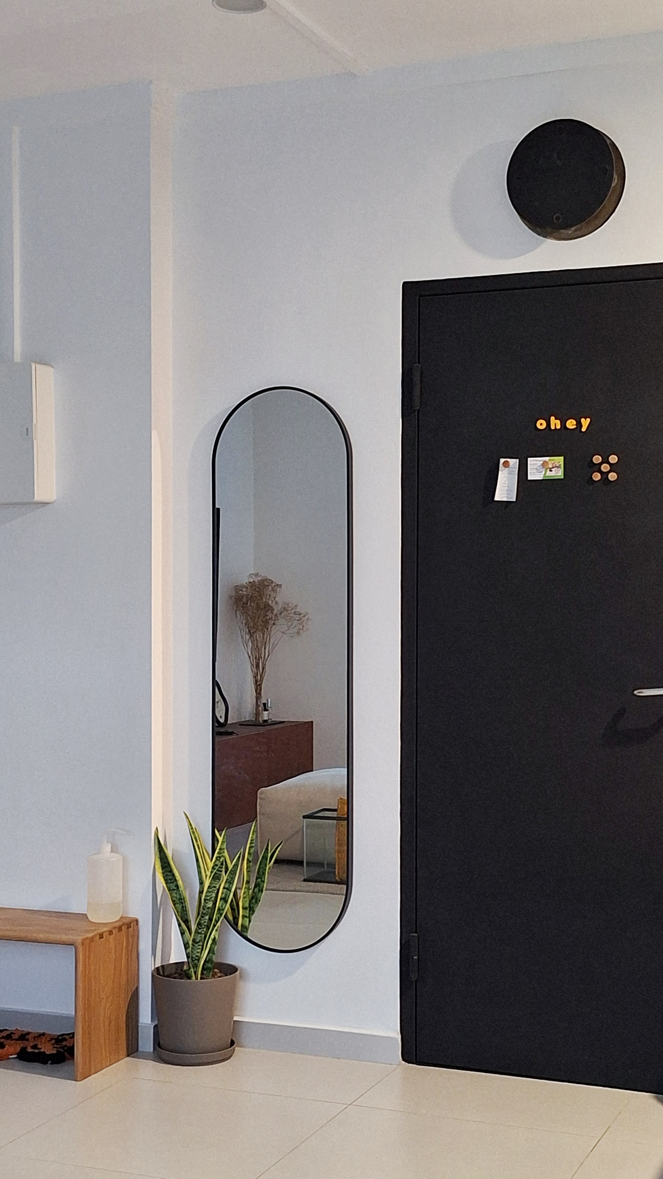 Keeping our open entryway clean & neat