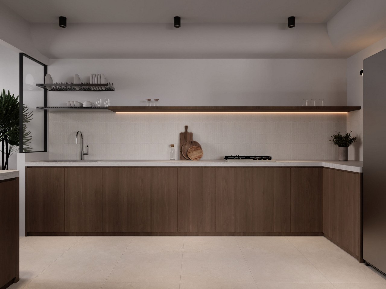 Loafy Walnut Kitchen: Renders Vs Reality