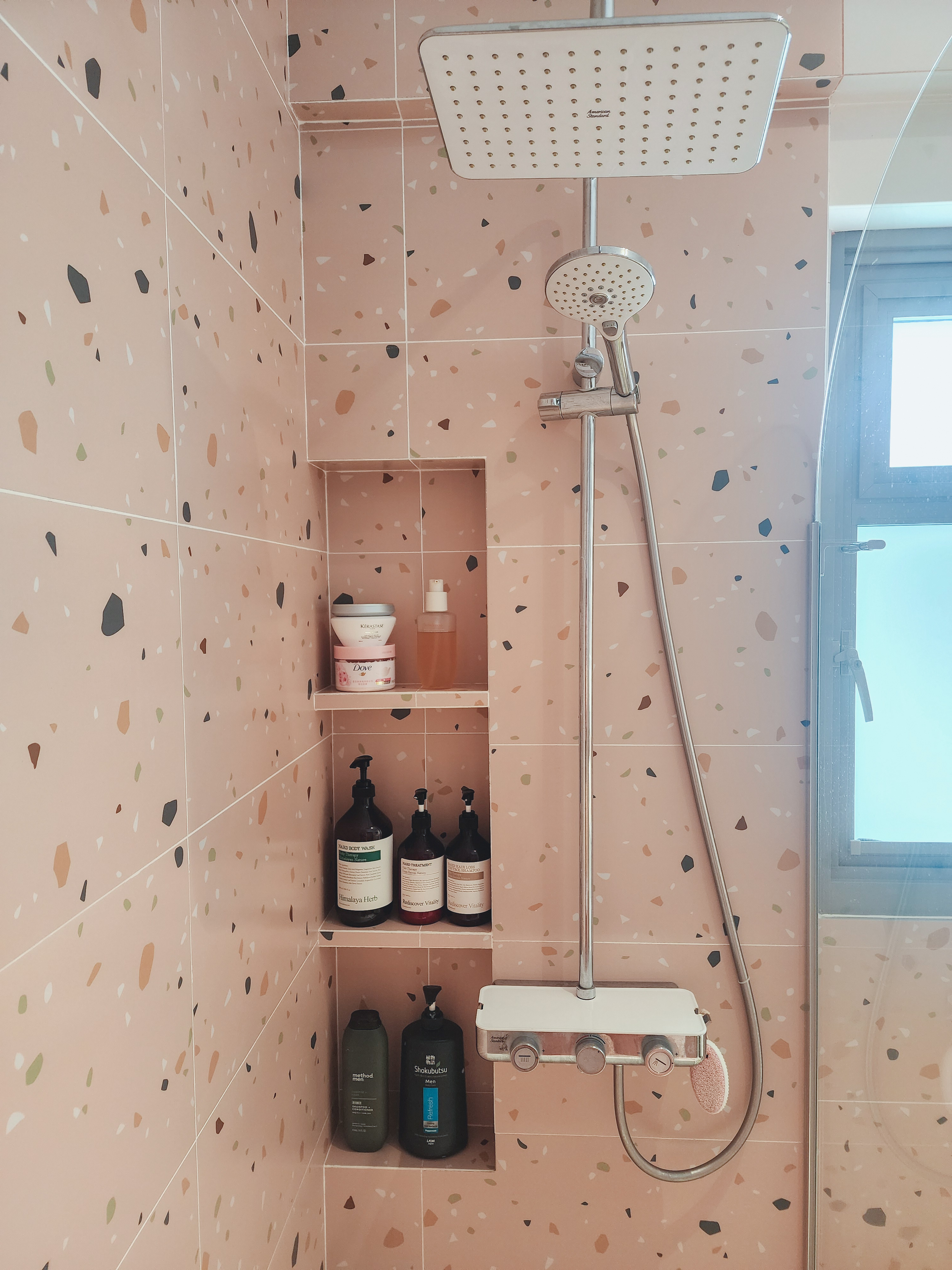 Terrazzo Edition: A Neutral Common Bath & A Vibrant Master Bathroom!