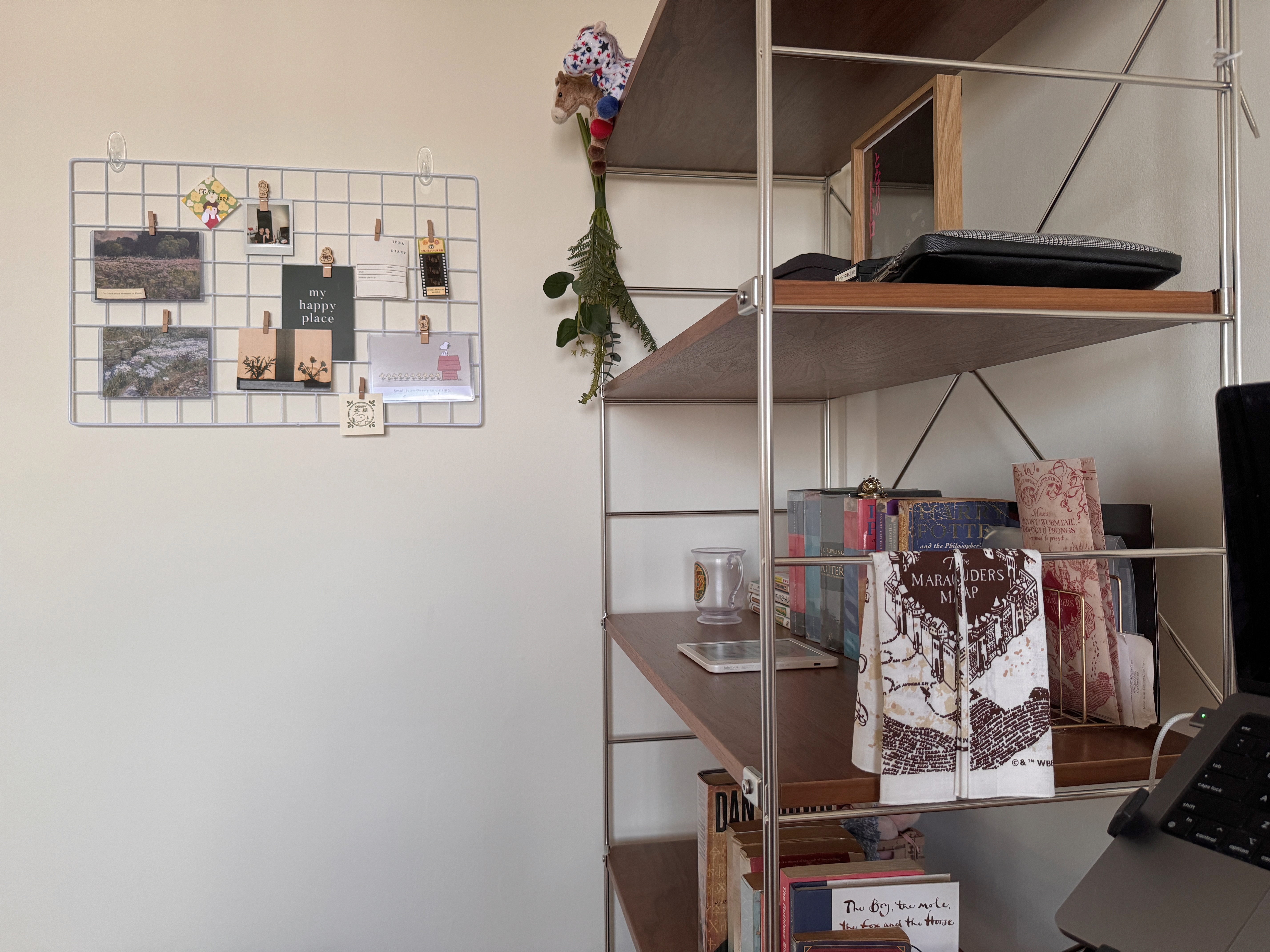 A Couple's Work From Home Setup With No Built-Ins