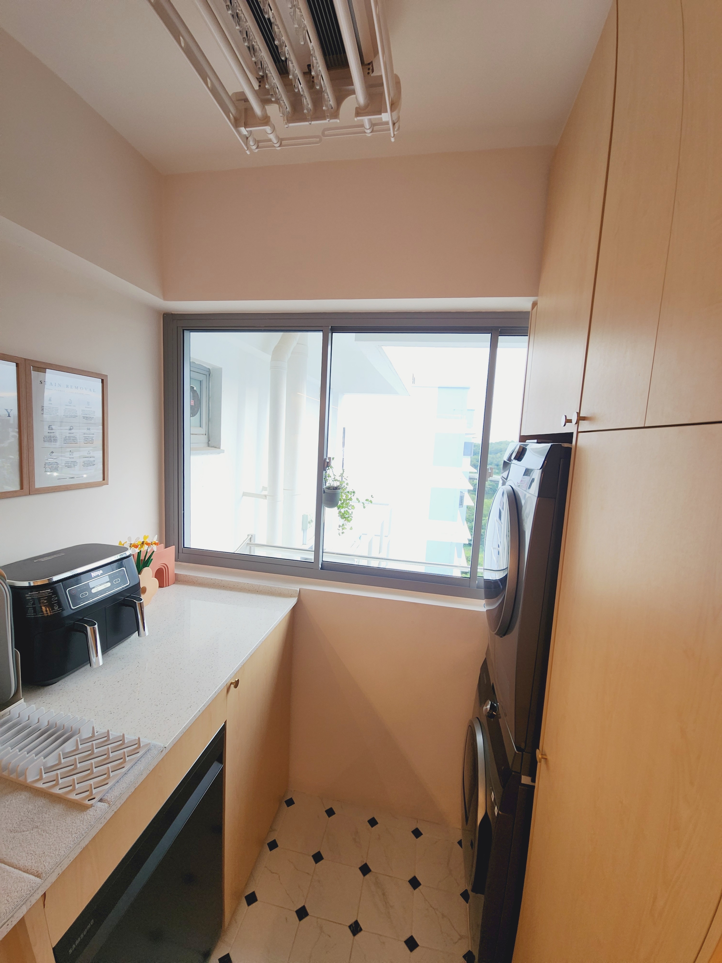 A-Service-Yard-Integrated-Within-a-Galley-Style-Kitchen