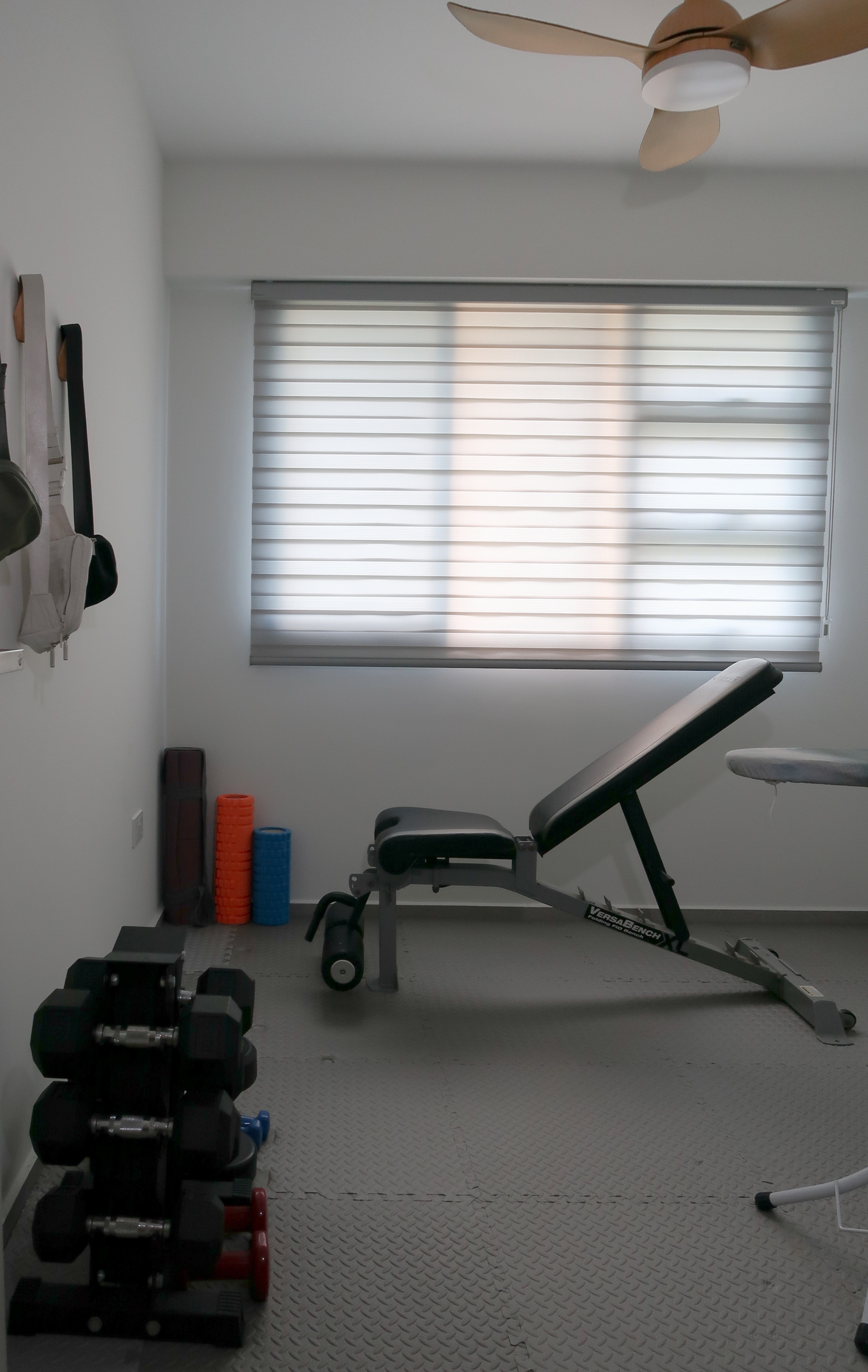 Our Laundry Room Meets Exercise Corner
