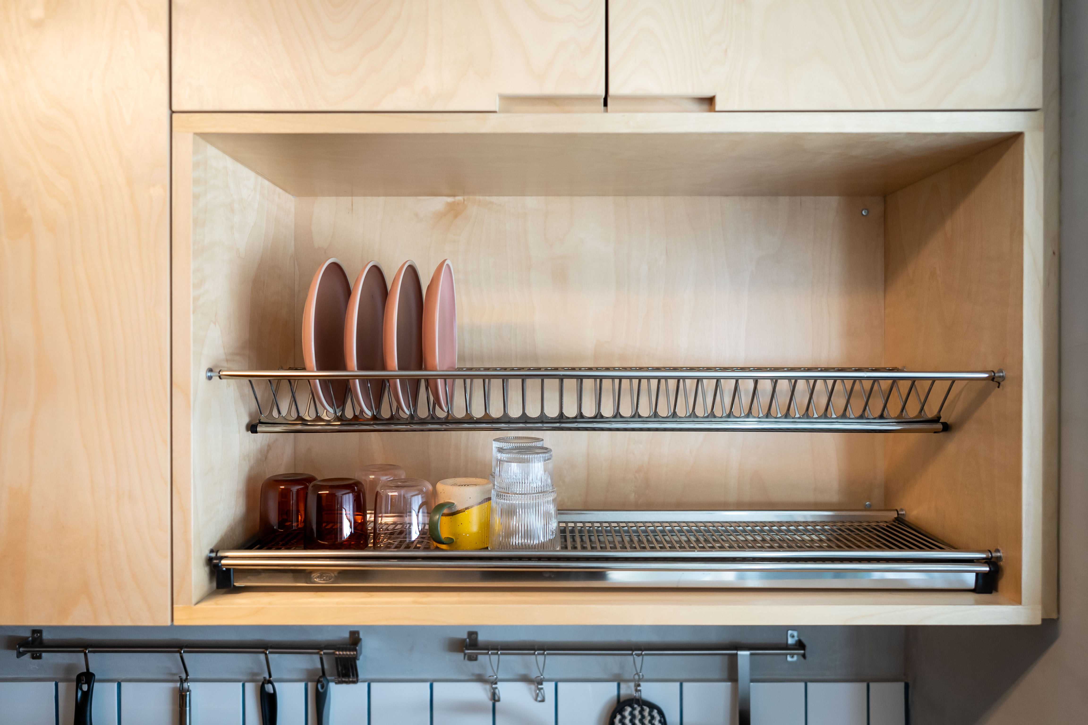 Keep things organised and within reach in the kitchen!