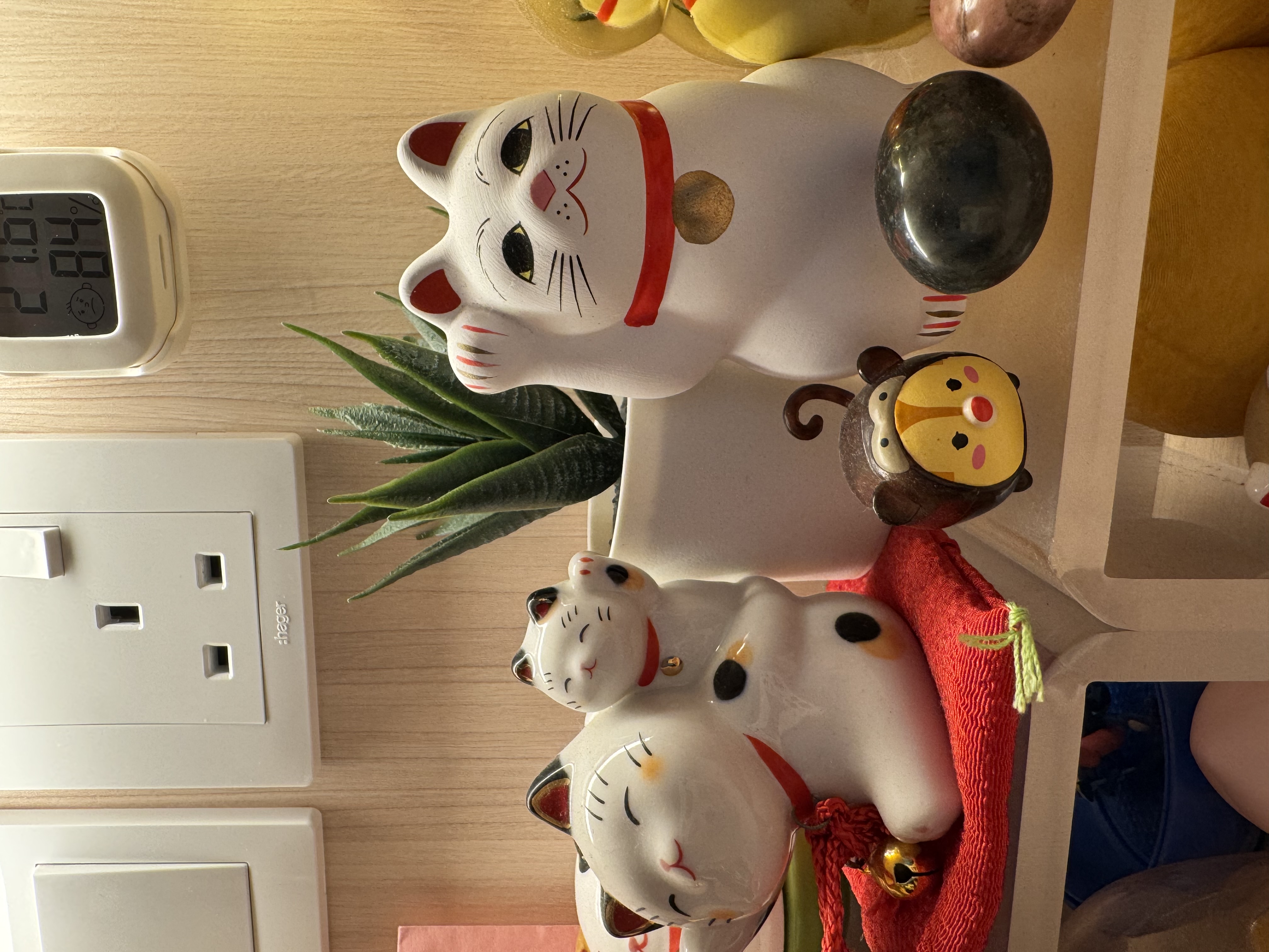 Placing our Faux plants that you need to spot them!