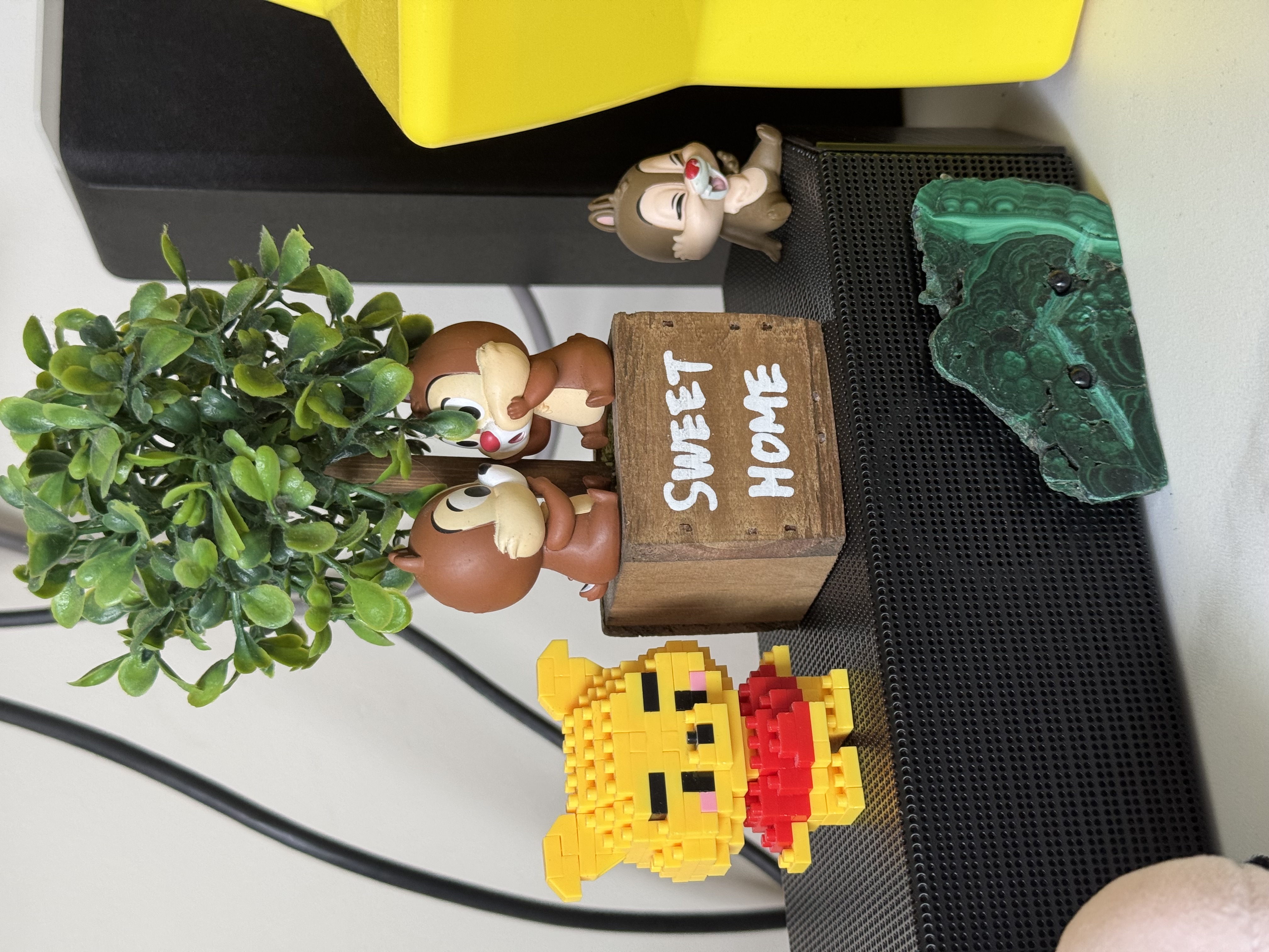 Placing our Faux plants that you need to spot them!